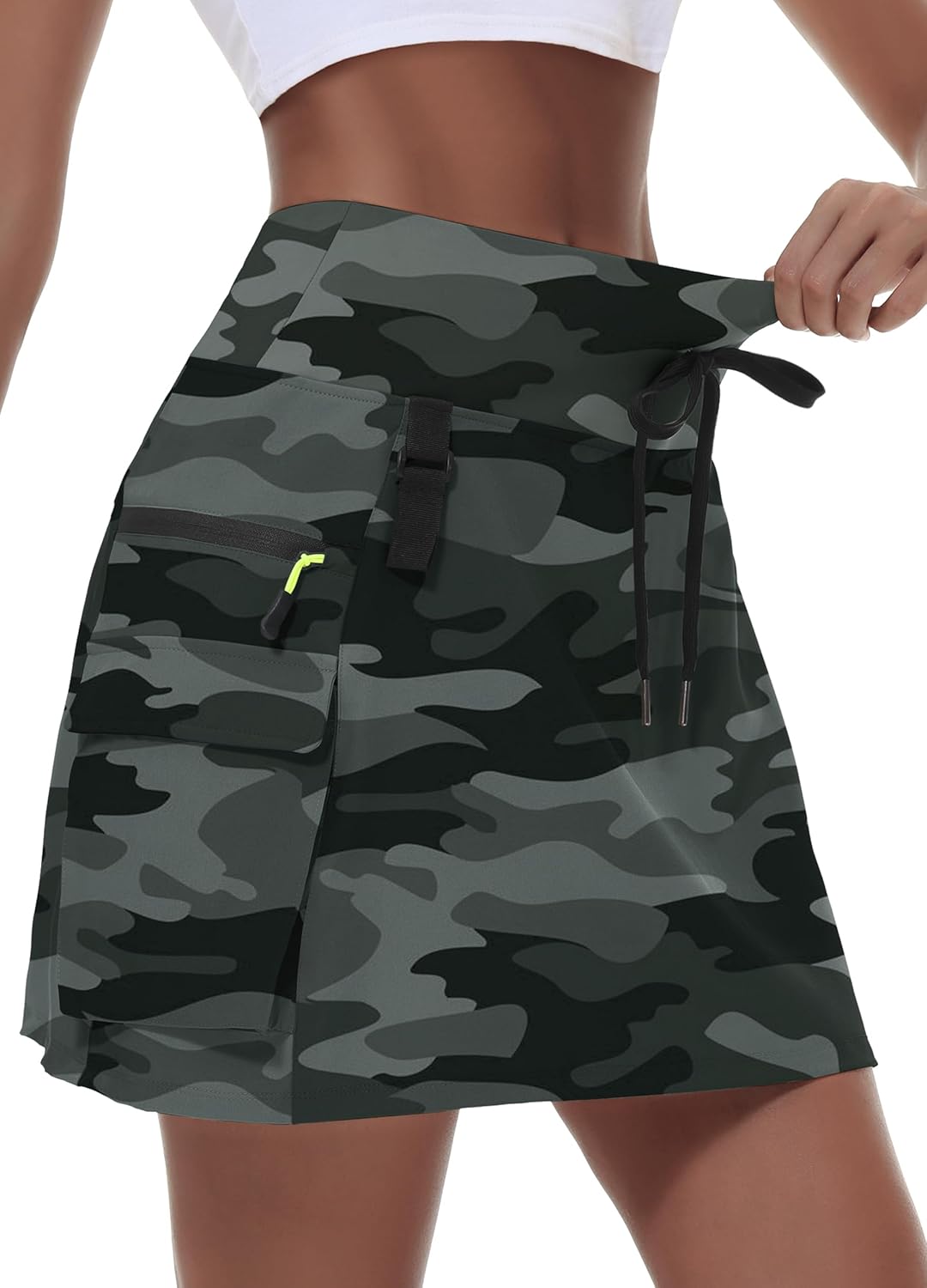 Women's Hiking Cargo Skort, Fashionable High Waisted Golf Skirt for Women, Speci...
