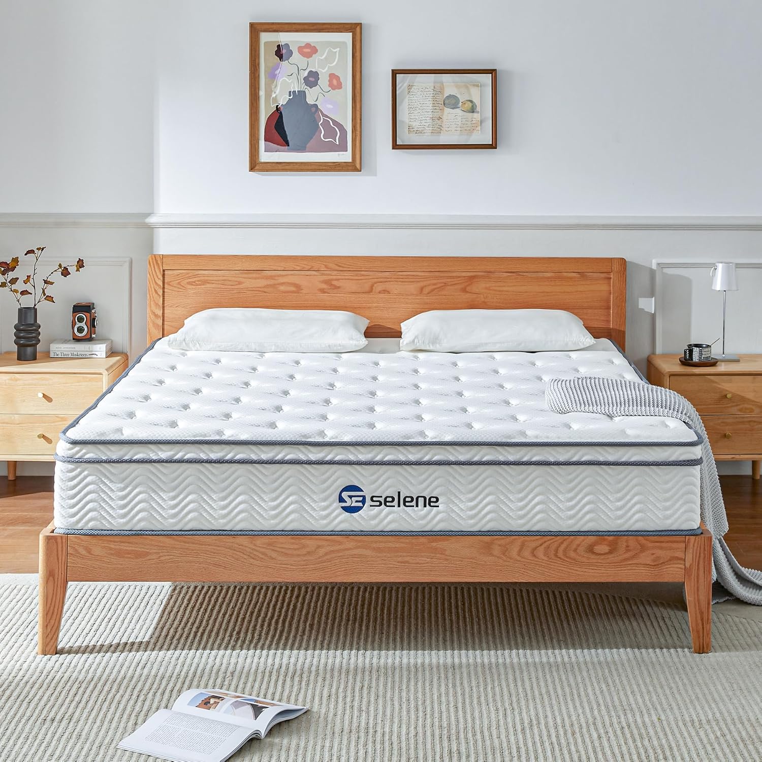 Full Size Mattresses, 10 Inch Mattress Full with Pocket Spring and Memory Foam f...