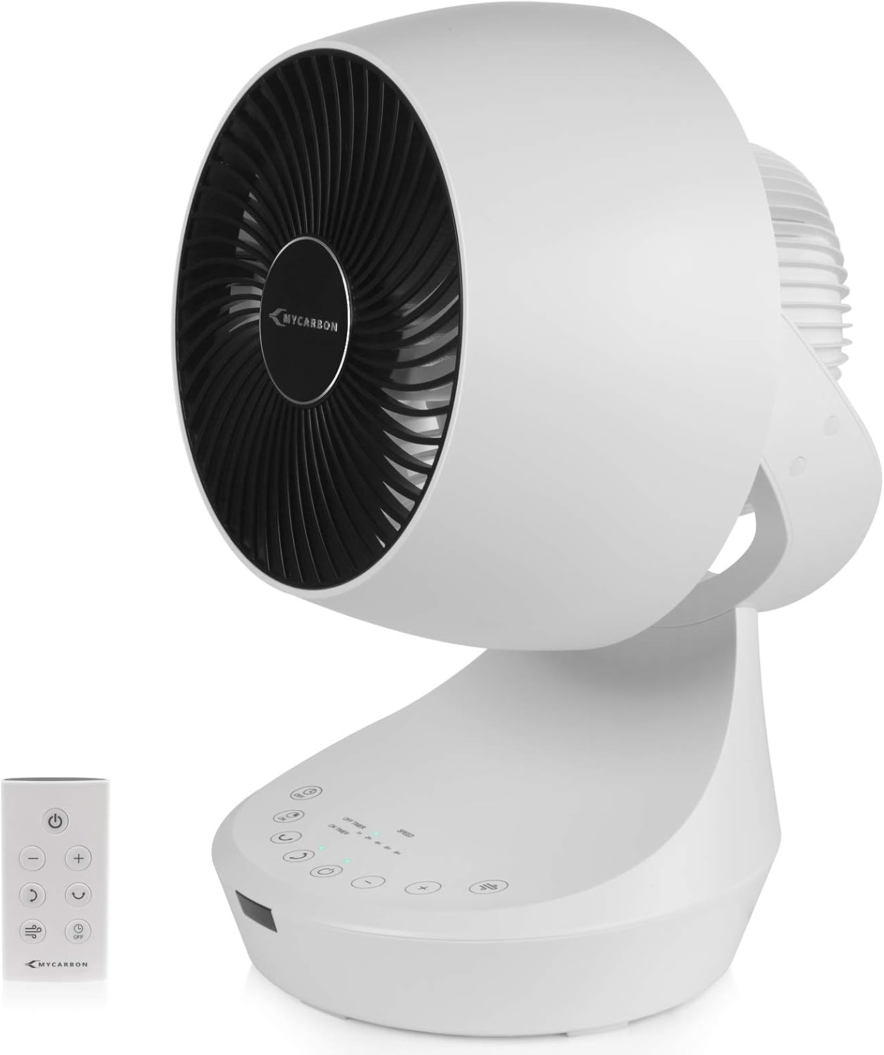 MYCARBON Quiet Fan DC Motor Desk Fans Turbo Wind Cooling Fans Air Circulator Osc...
