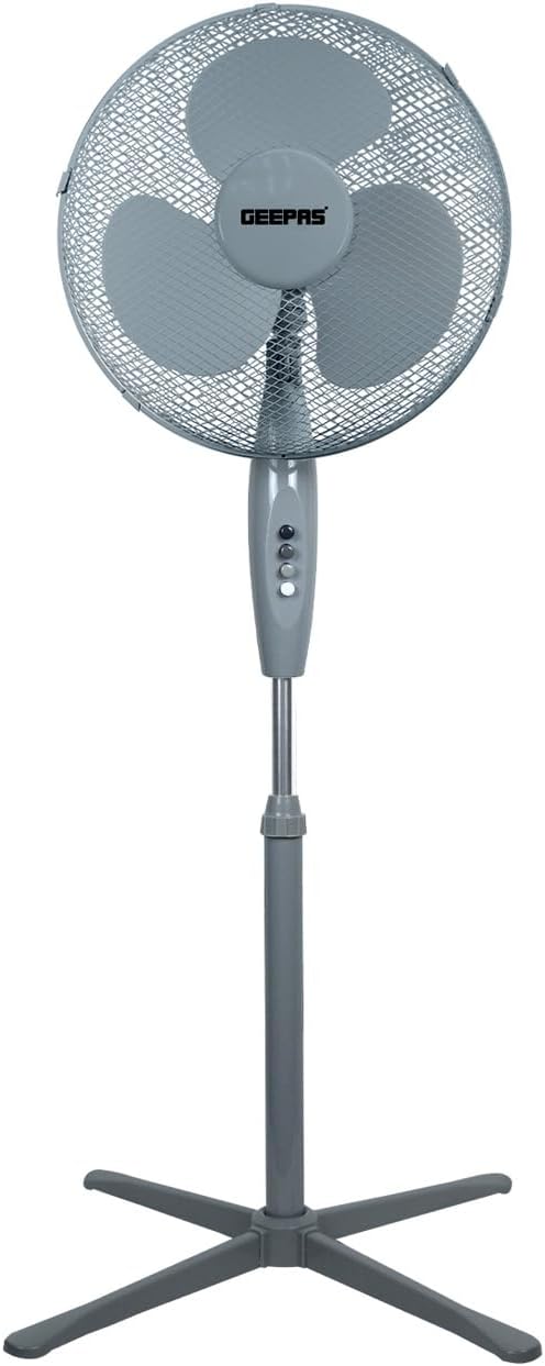 High-Quality GEEPAS 16” Cooling Fan, Special Pedestal Free Standing Fan, Innovat...