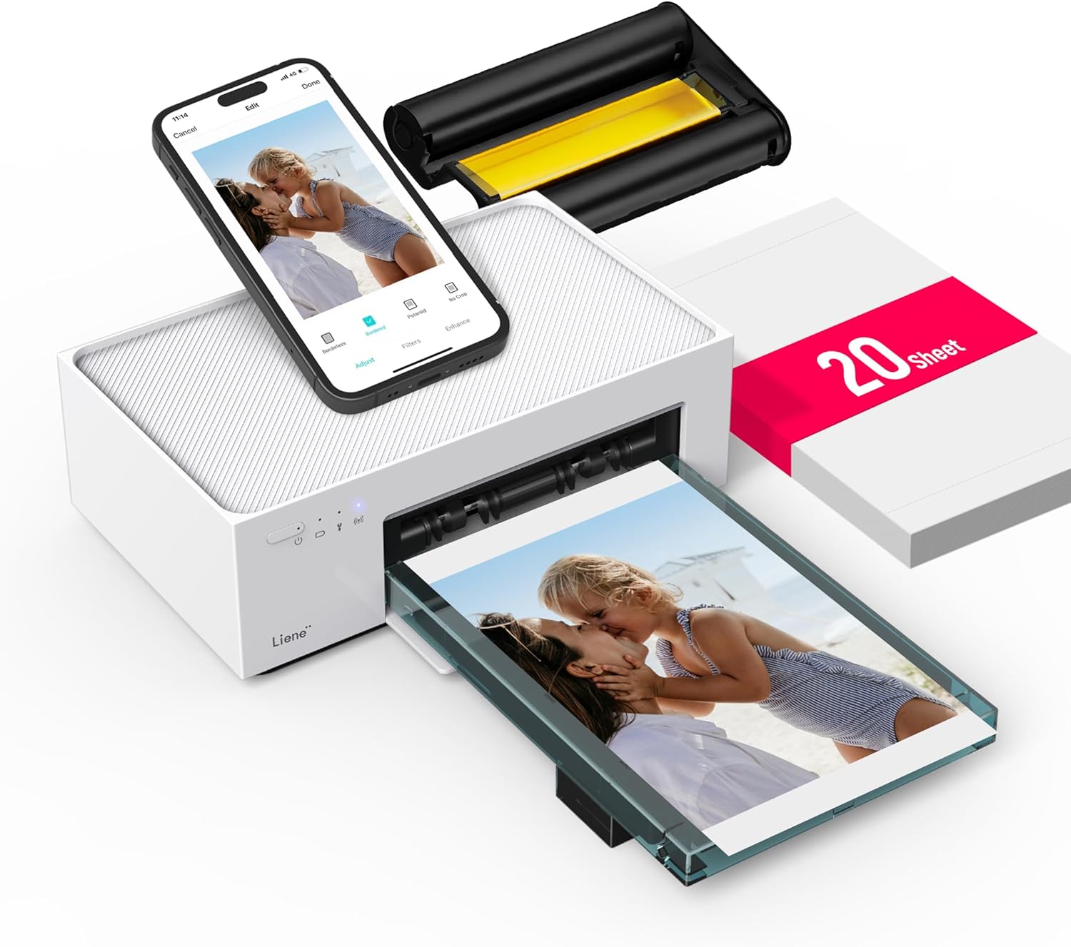 Liene 4x6'' Photo Printer, Exclusive Instant Printer with Wi-Fi, High-Quality Fu...