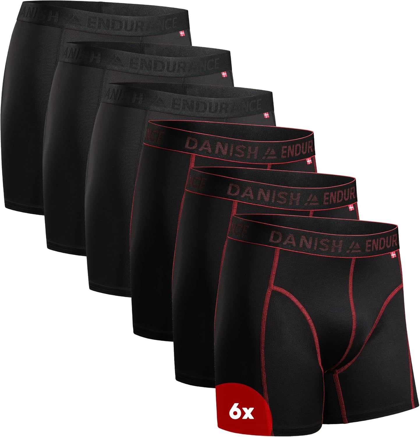 High-Performance DANISH ENDURANCE Mens Boxers, Premium Anti Chafing Underwear fo...