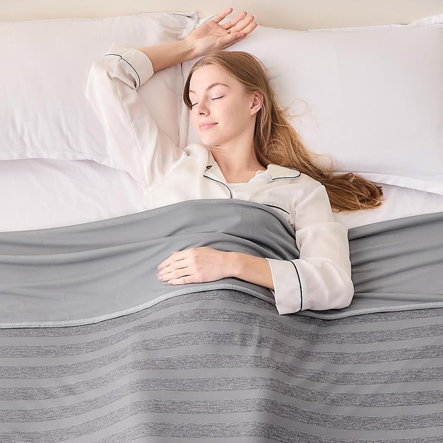 EMME Cooling Throw Blanket for Summer, Q-Max >0.4 Night Sweats Throw Blanket Thi...