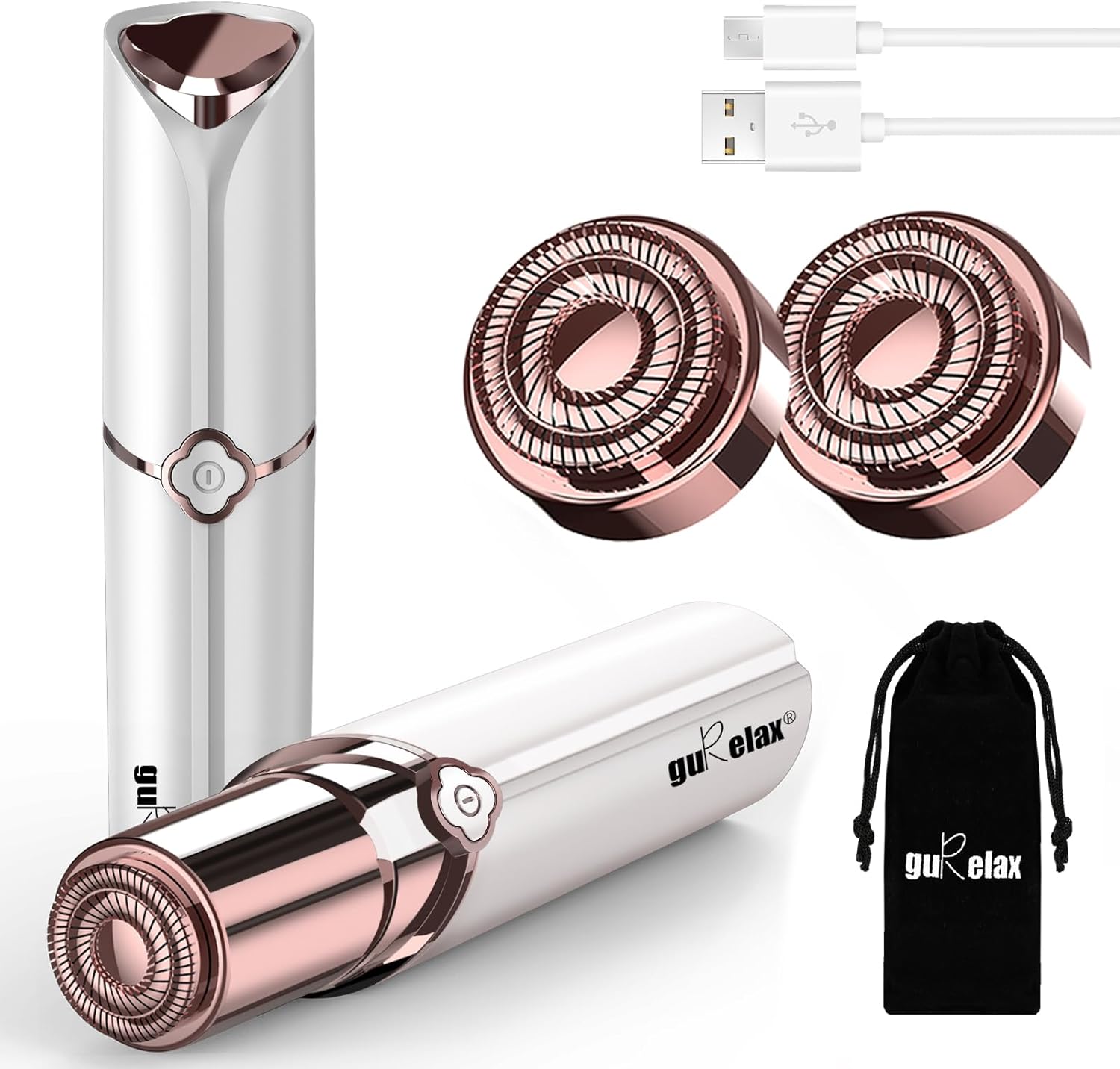 Facial Hair Remover for Women,Hair Removal Device Rechargeable,Epilator for Wome...