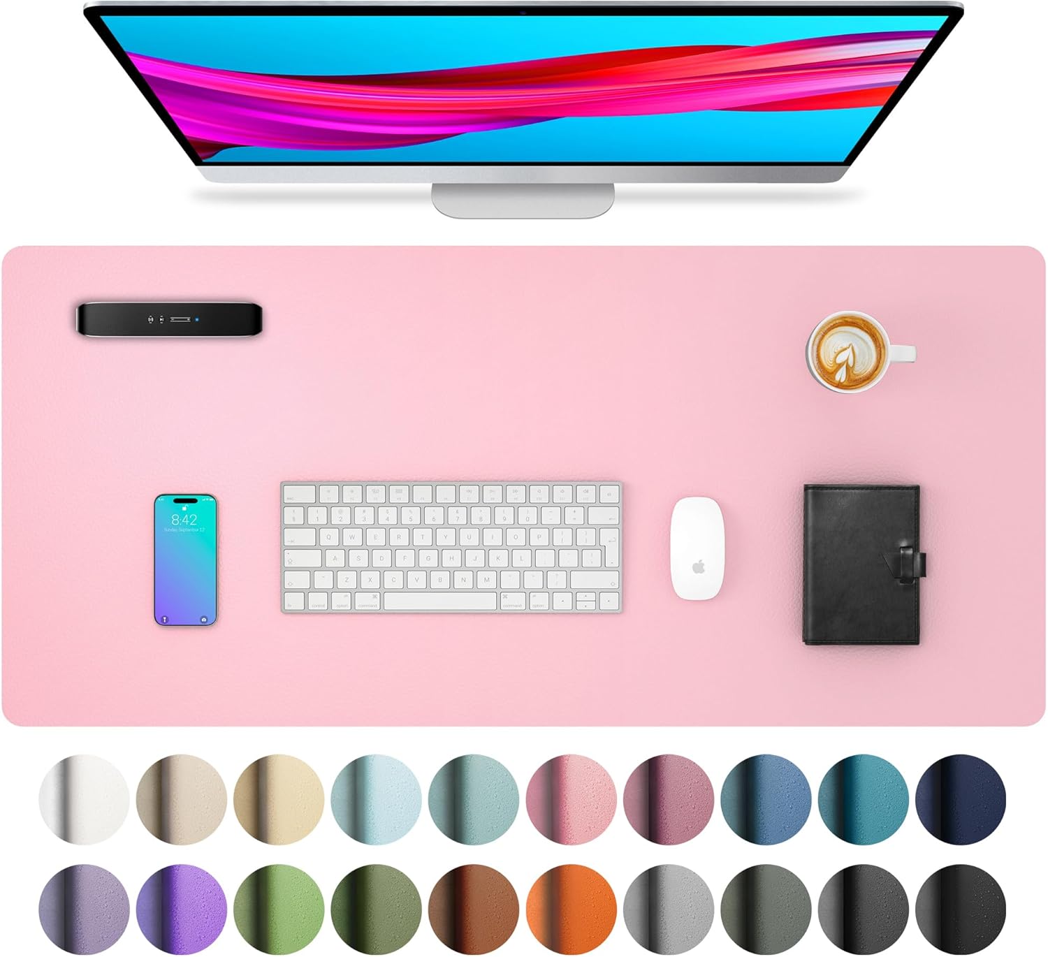 High-Quality Aothia Leather Desk Pad Protector, Special Mouse Pad, Innovative Of...