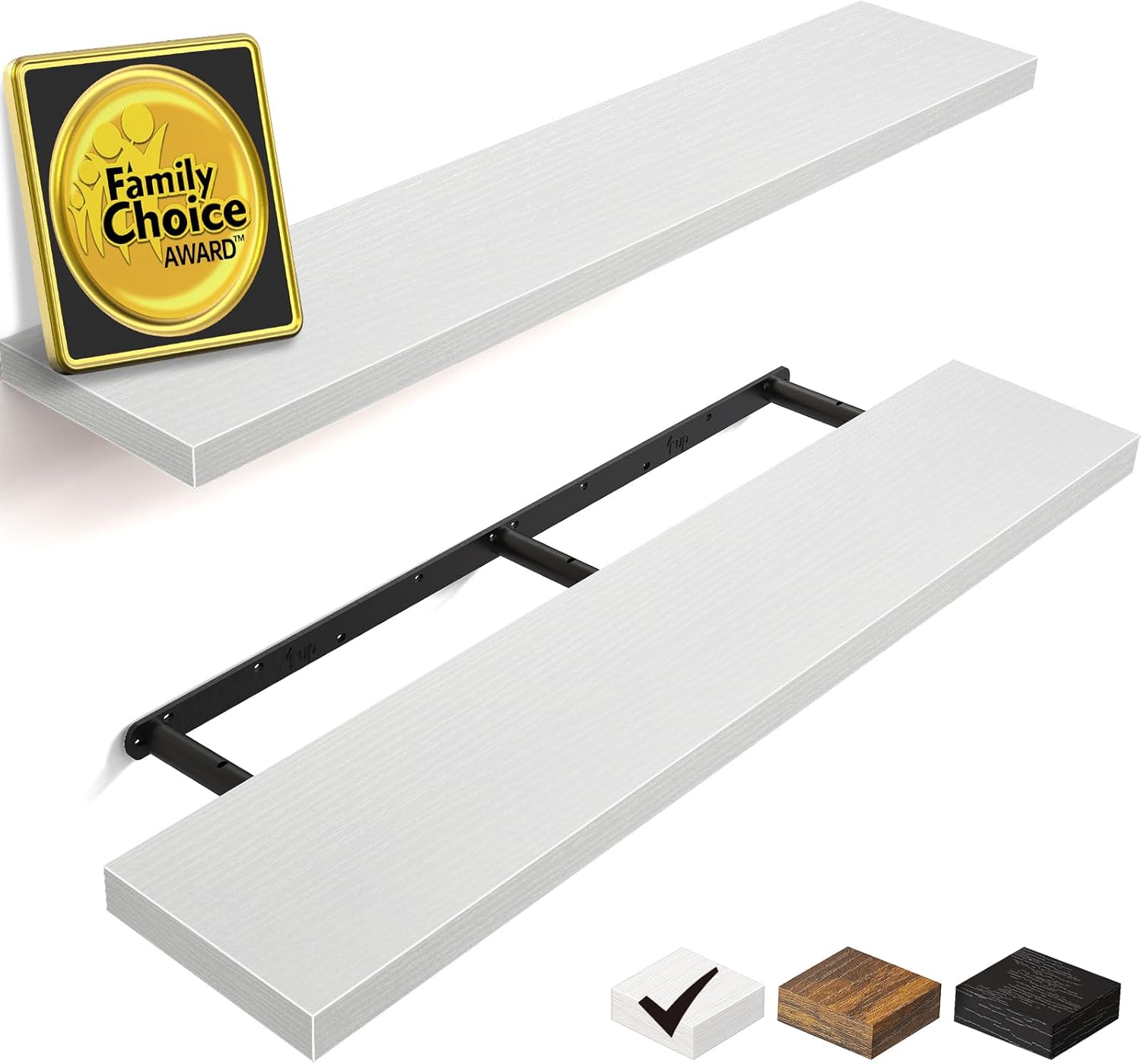BAYKA Floating Shelves, Special Heavy Duty Wall Mounted Shelves, Innovative Rust...