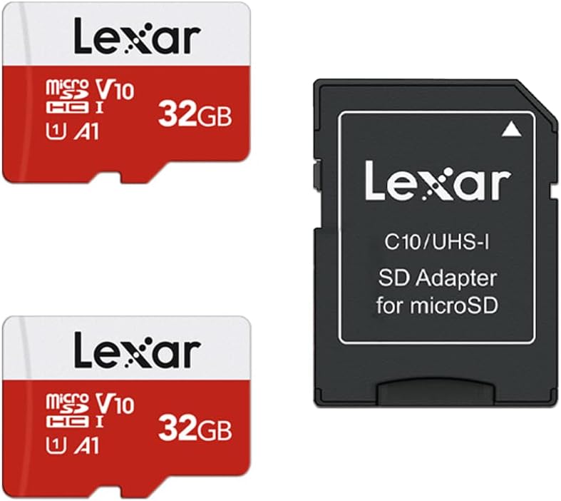 Lexar 32GB 2 Pack Micro SD Card E Series, microSDHC UHS-I Flash Memory Card with...