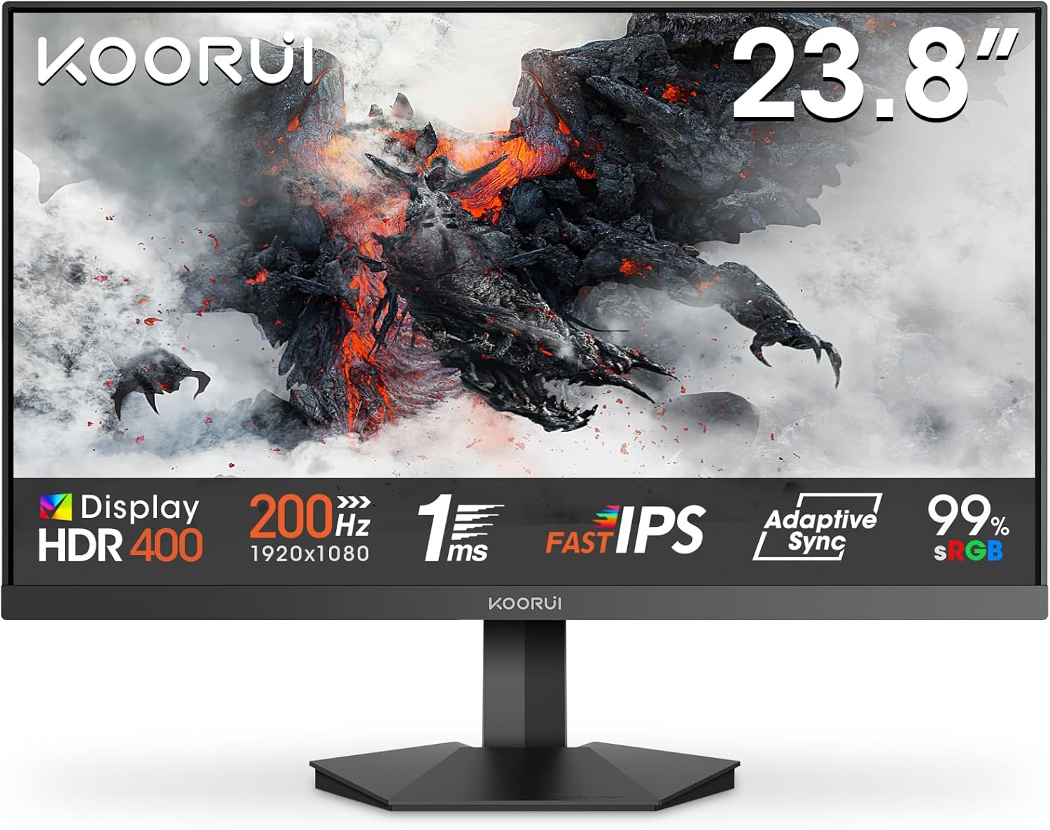 r*o様 KOORUIモニター 24インチ 200Hz HDMI×2 G2411 Amazon.co.jp: KOORUI ゲーミングモニター 24インチ 200Hz フル