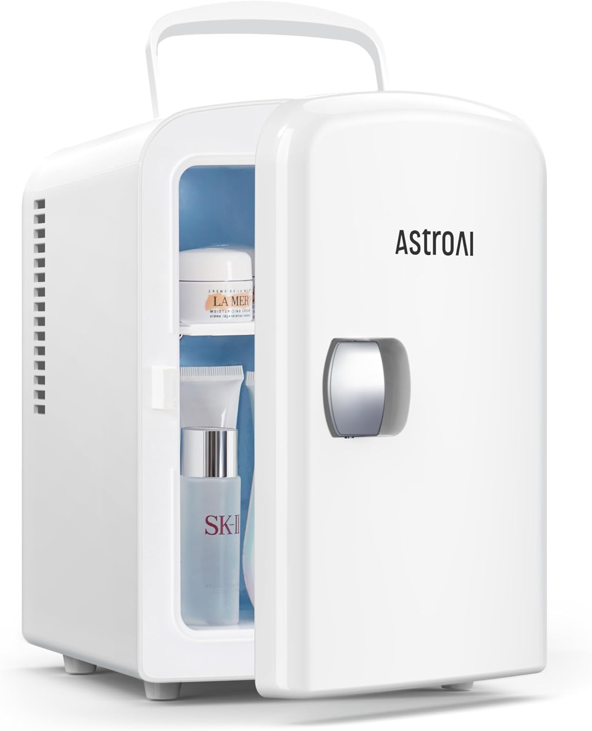 AstroAI Mini Fridge 4 Litre, 6 Can Portable AC+DC Power Cooler, for Bedrooms, Ca...