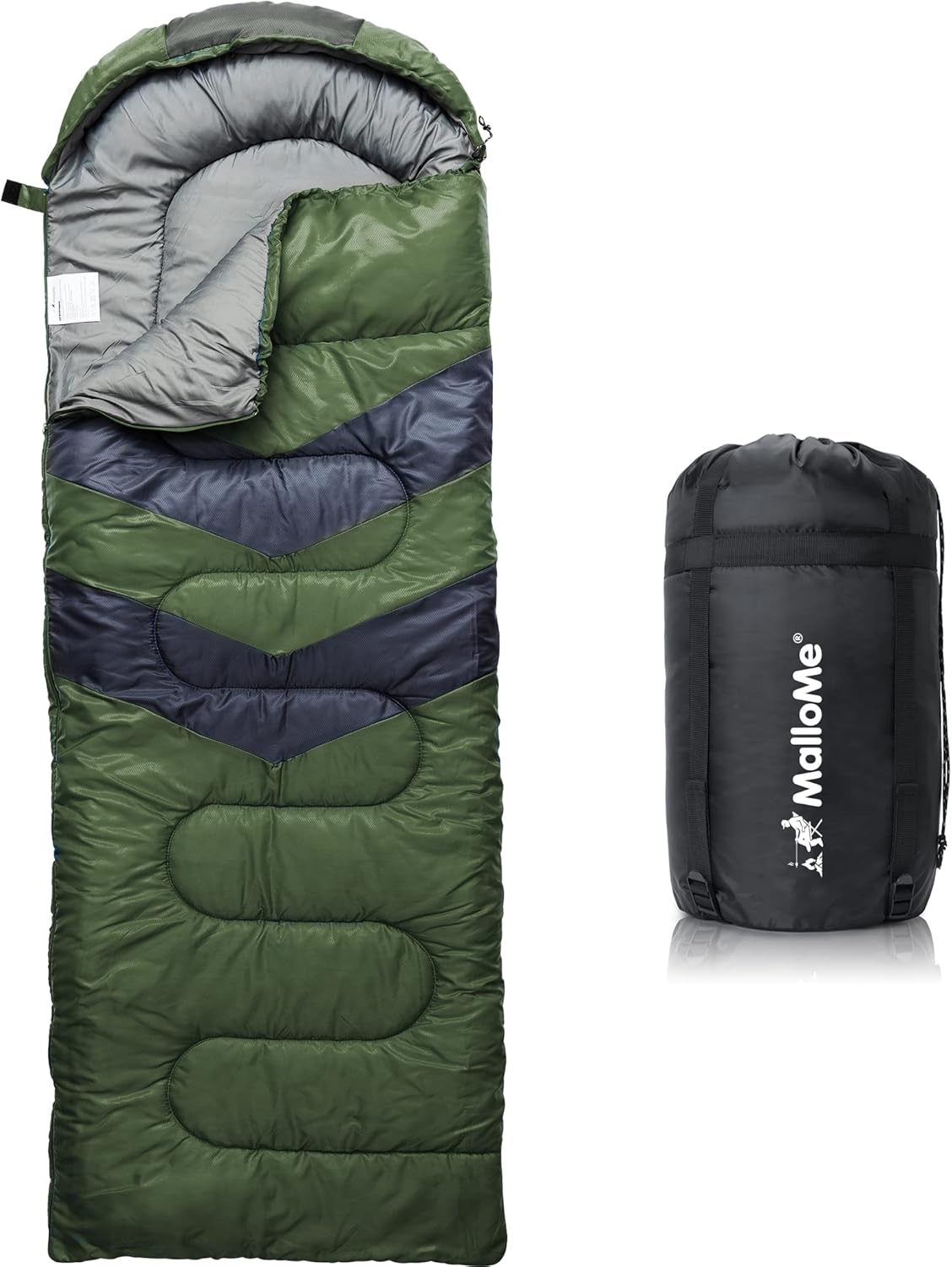 MalloMe Sleeping Bags for Adults & Kids Sleeping Bag 3-4 Season - Ultralight Bac...