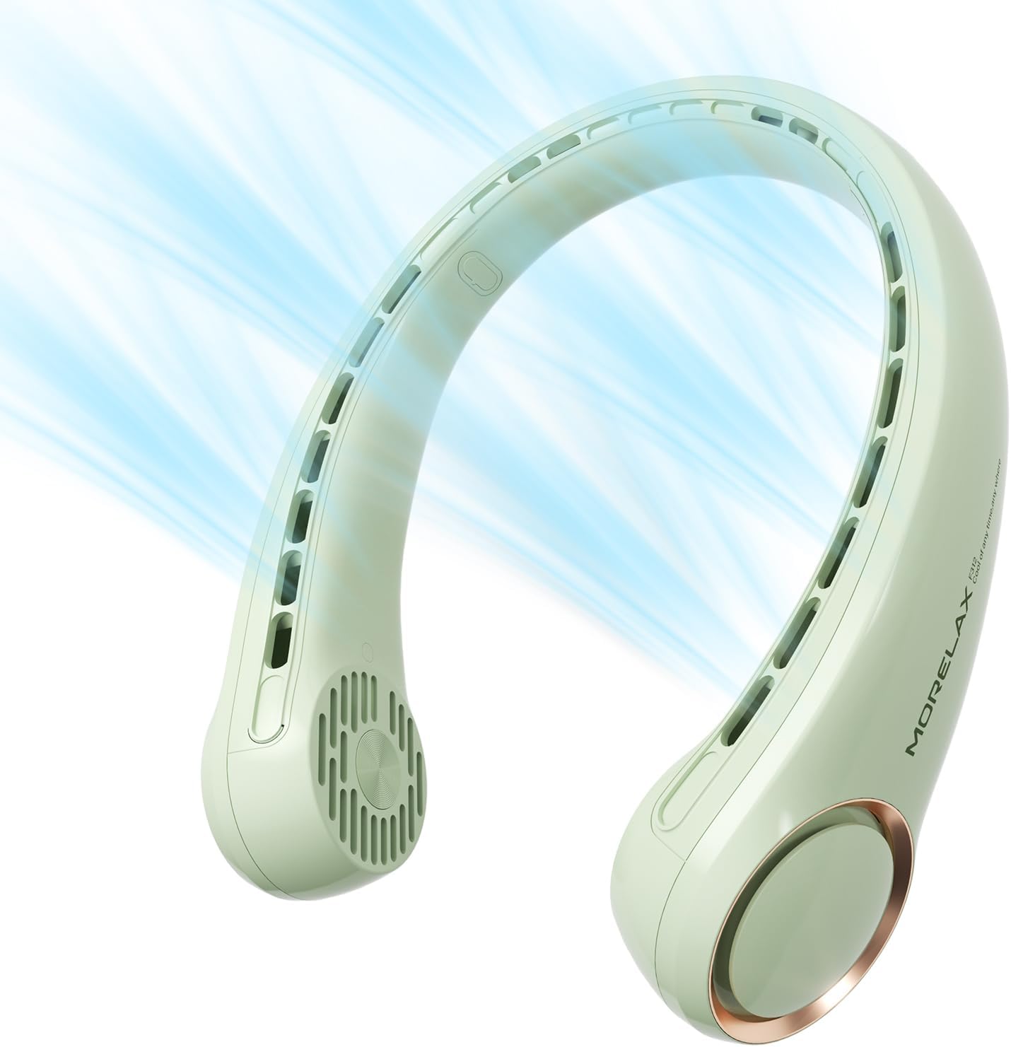 Unique Morelax Neck Fan, Innovative Portable Cooling Device, Special 3 Speed Adj...