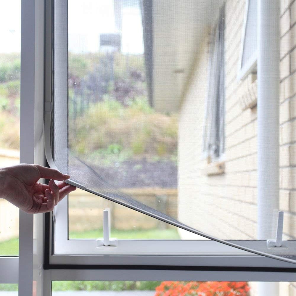 NeatiEase Adjustable DIY Magnetic Fly Screen Window Max 90x 140 cm, Full Frame M...