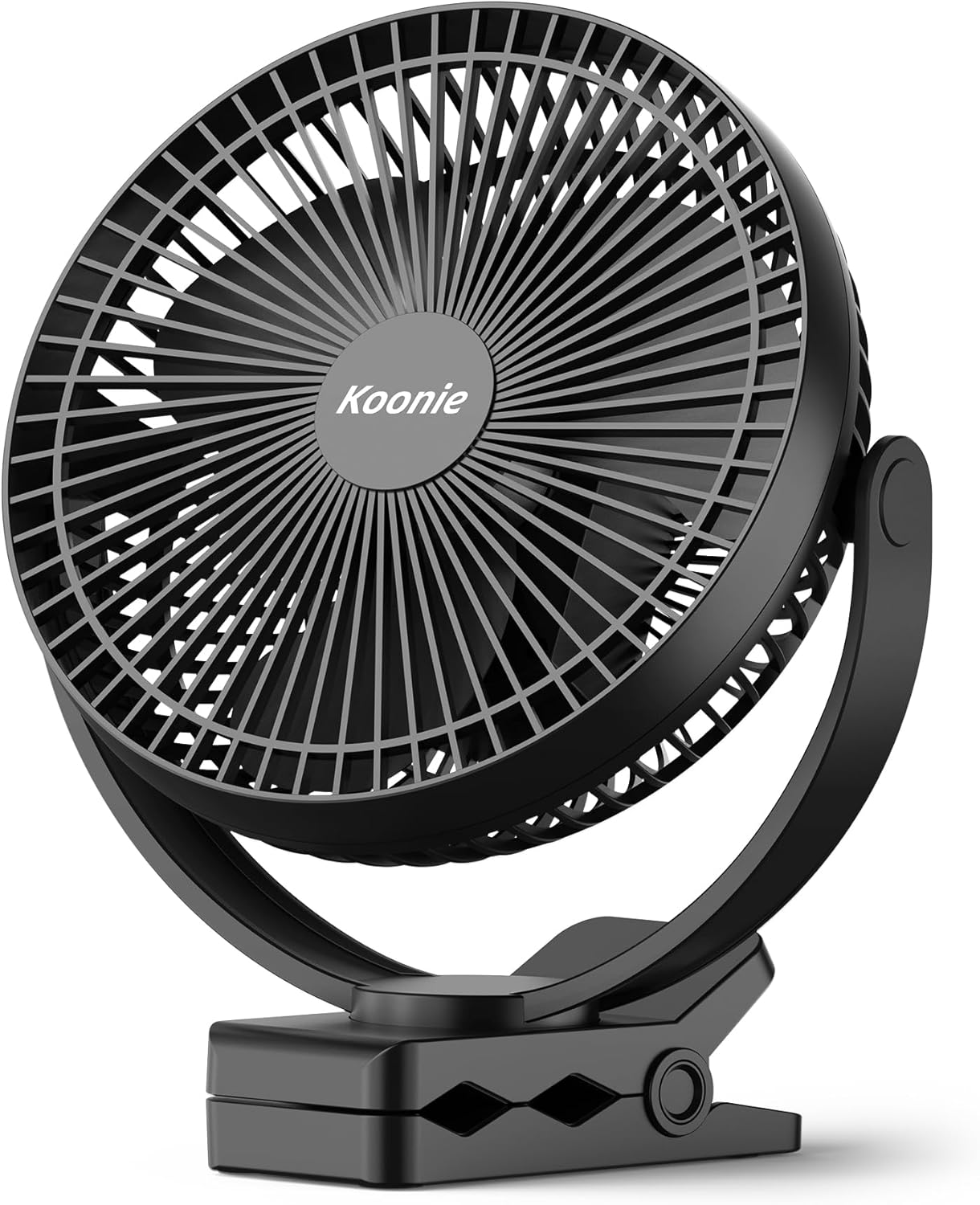 Koonie 10000mAh Portable Clip on Fan, 8 Inch Rechargeable Desk Fan, 360° Rotate...