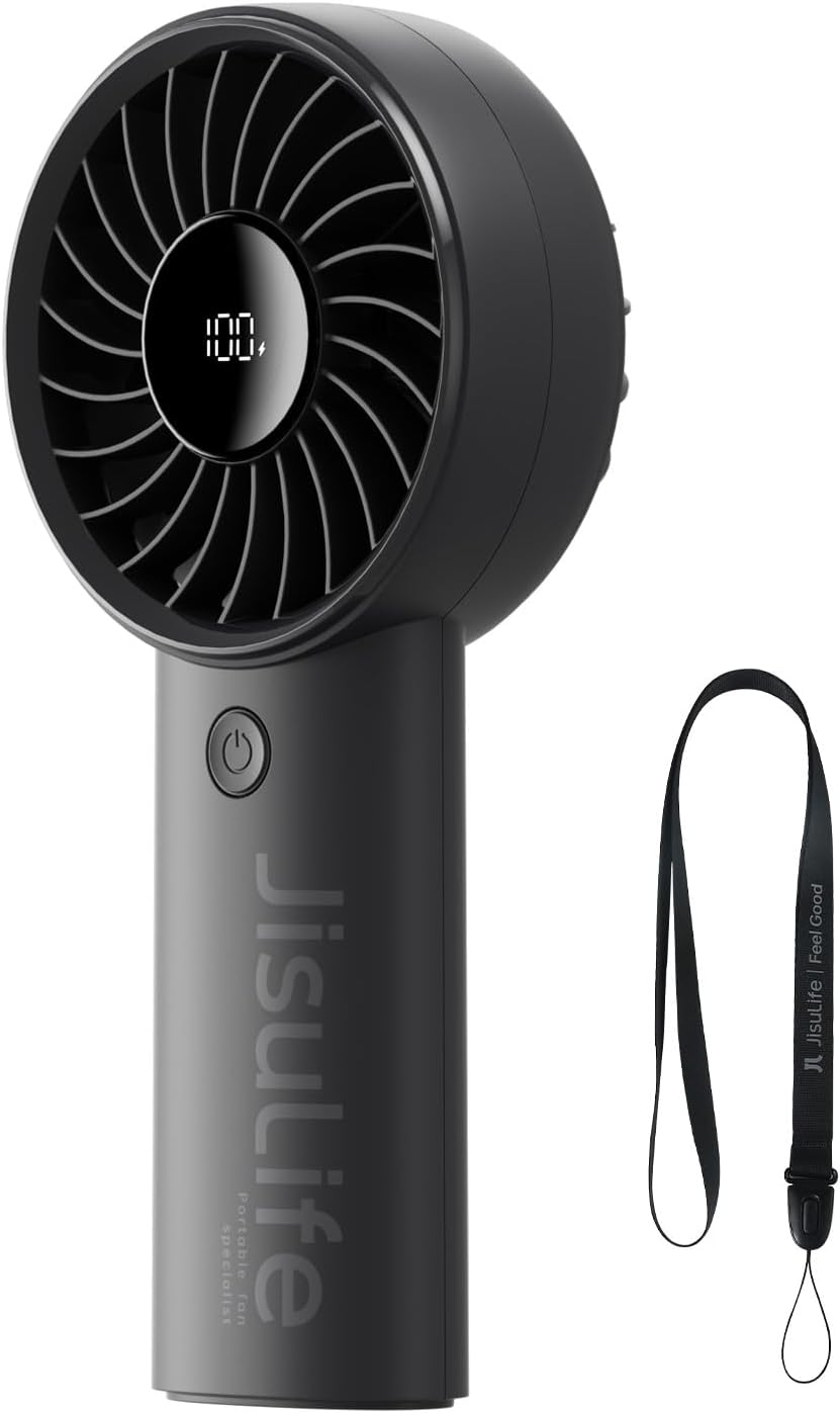 JISULIFE Handheld Portable Fan, Special Handheld Fan with Powerful Motor, Innova...