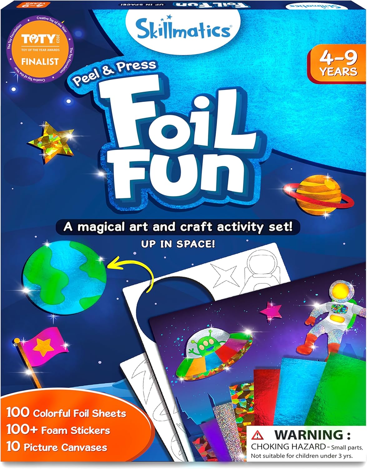 Unique Skillmatics Foil Fun - Space, Special No Mess Art Kit for Kids, Innovativ...