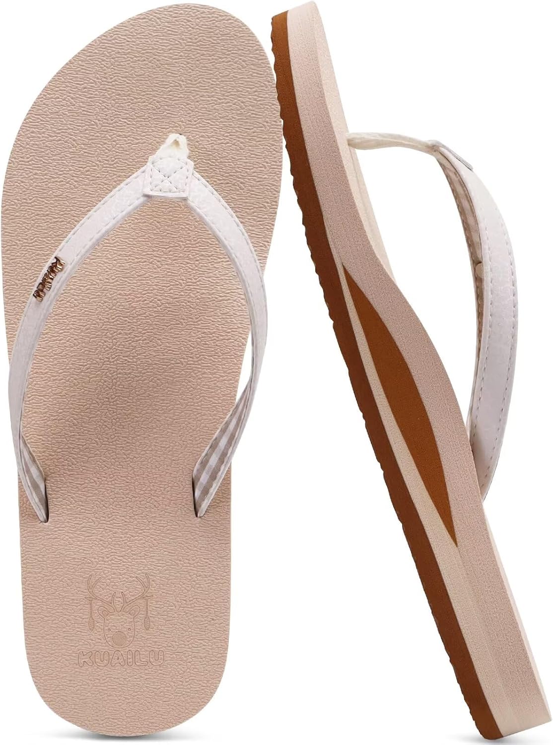 KuaiLu Flip Flops, Special Womens Arch Support Sandals, Comfortable Flip Flops w...
