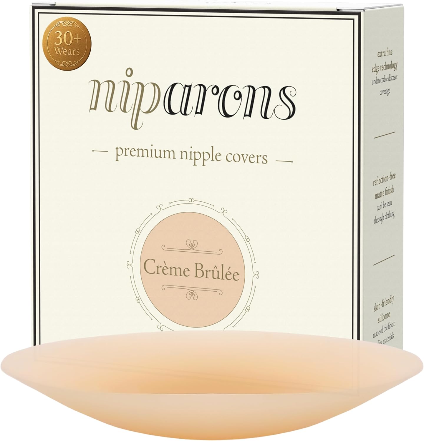 Niparons Premium Nipple Covers - Invisible, Reusable Adhesive Silicone Pasties C...
