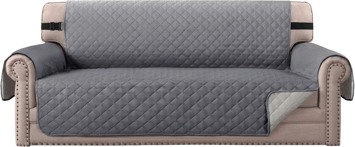 High-Quality BellaHills Sofa Covers, Water Resistant Sofa Slipcovers for 4 Seate...