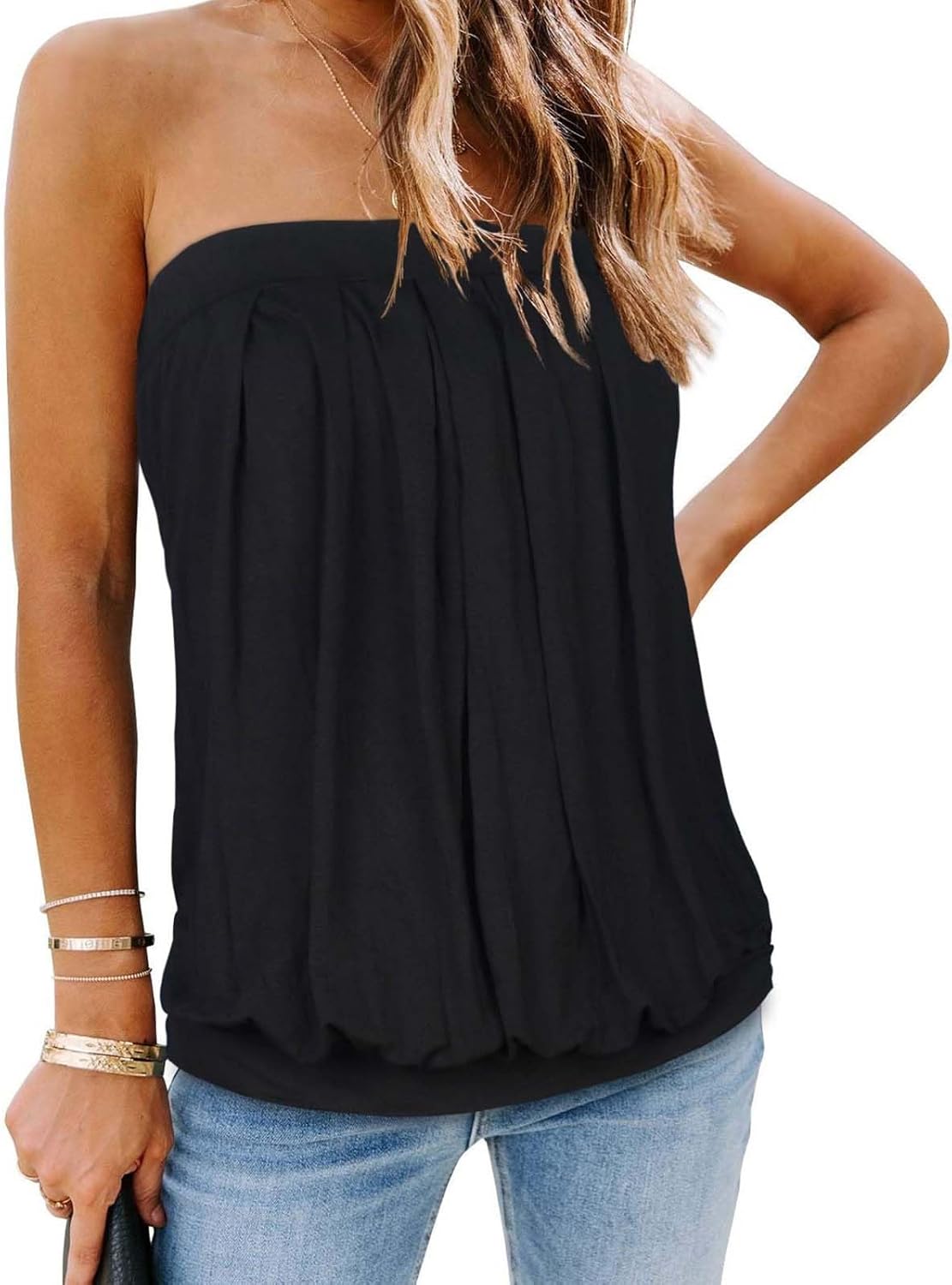 CHICGAL Women's Tube Tops, Special Summer Casual Bandeau Tank, Innovative Strapl...