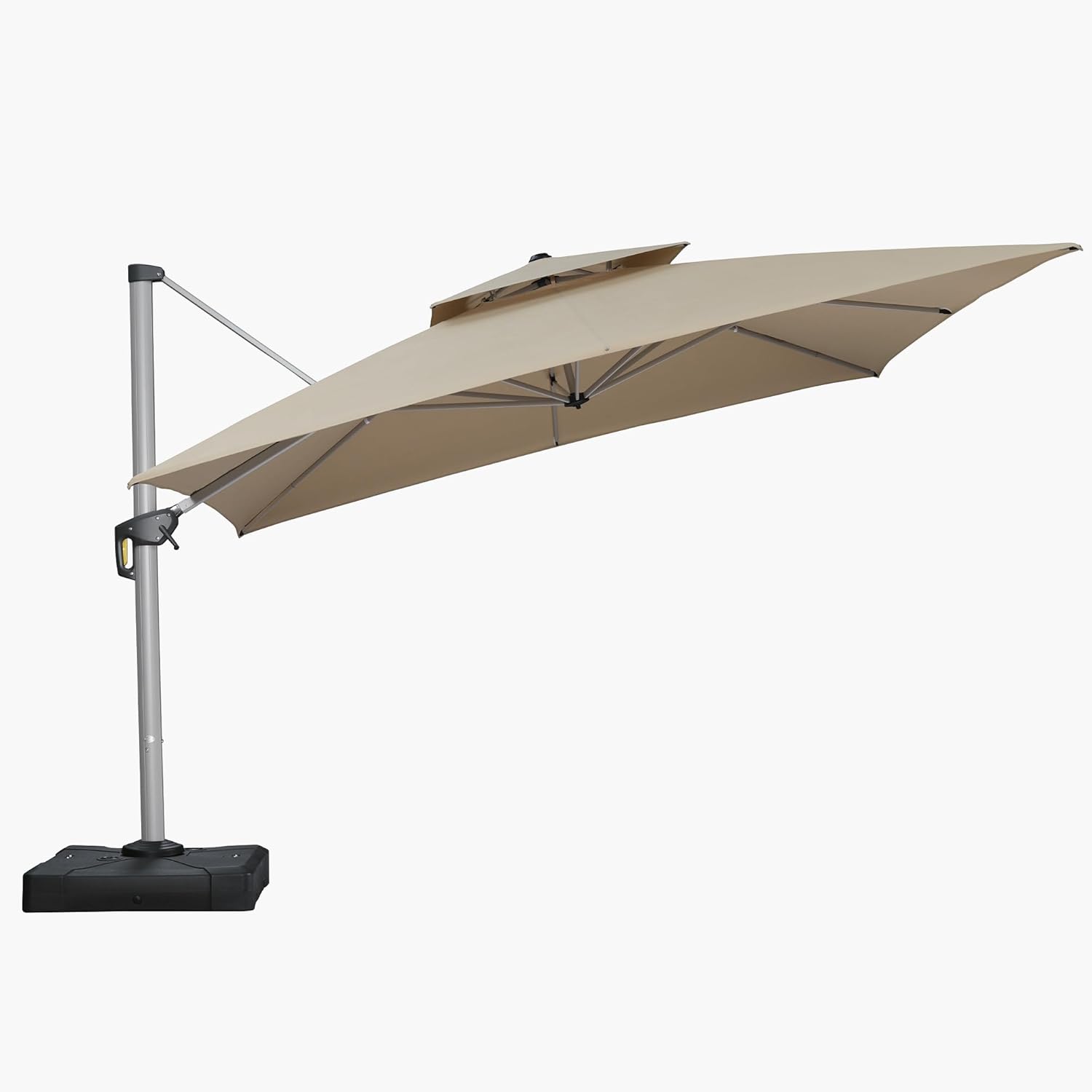 Elegant PURPLE LEAF 12ft Patio Umbrella, Unique Outdoor Square Umbrella, High-Qu...