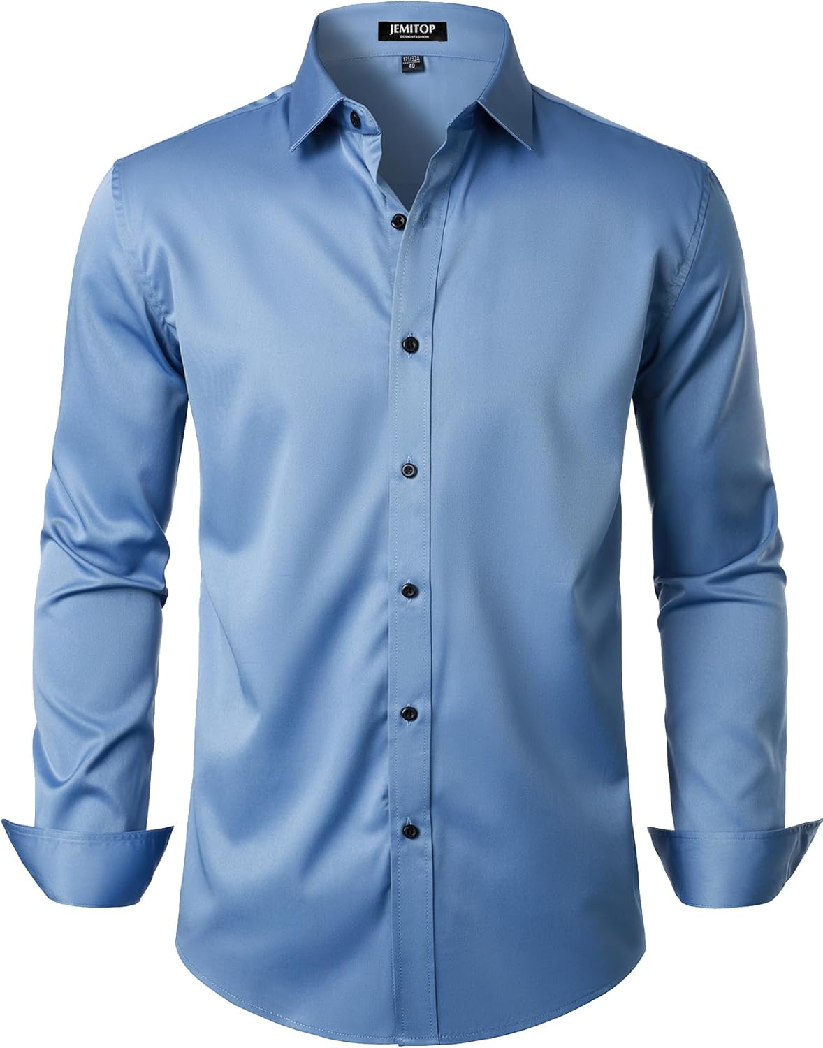 Men's Stretch Shirt, Unique Wrinkle Free Dress Shirt, High-Quality Formal Weddin...