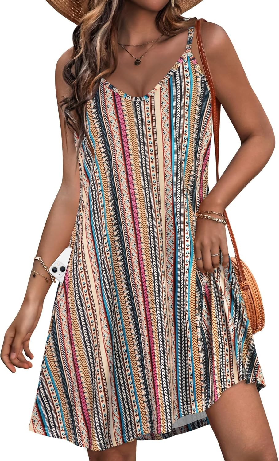 Unique JOELLYUS Womens Spaghetti Strap Dress, Special Summer Dresses with Pocket...