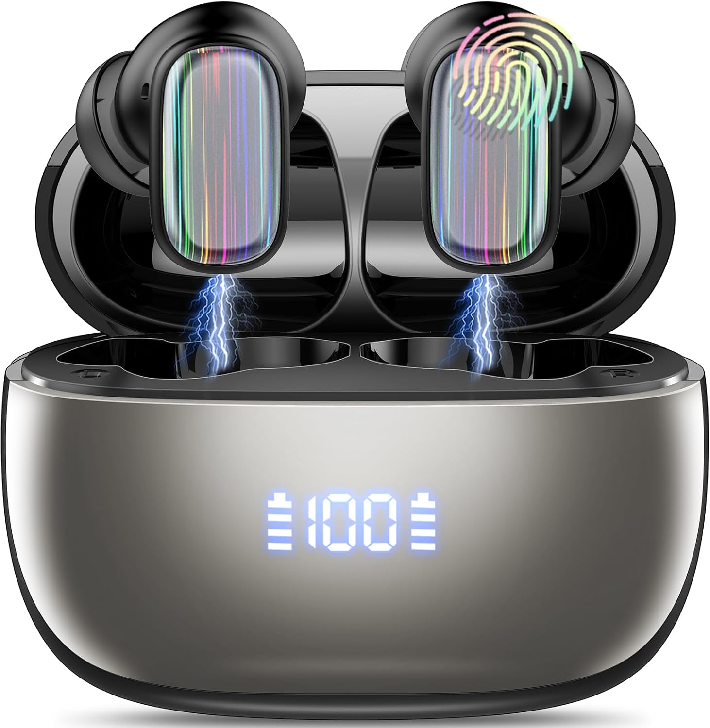 AI Language Translation Earbuds, 3-in-1 Bluetooth 5.4 Translator Headphones with...