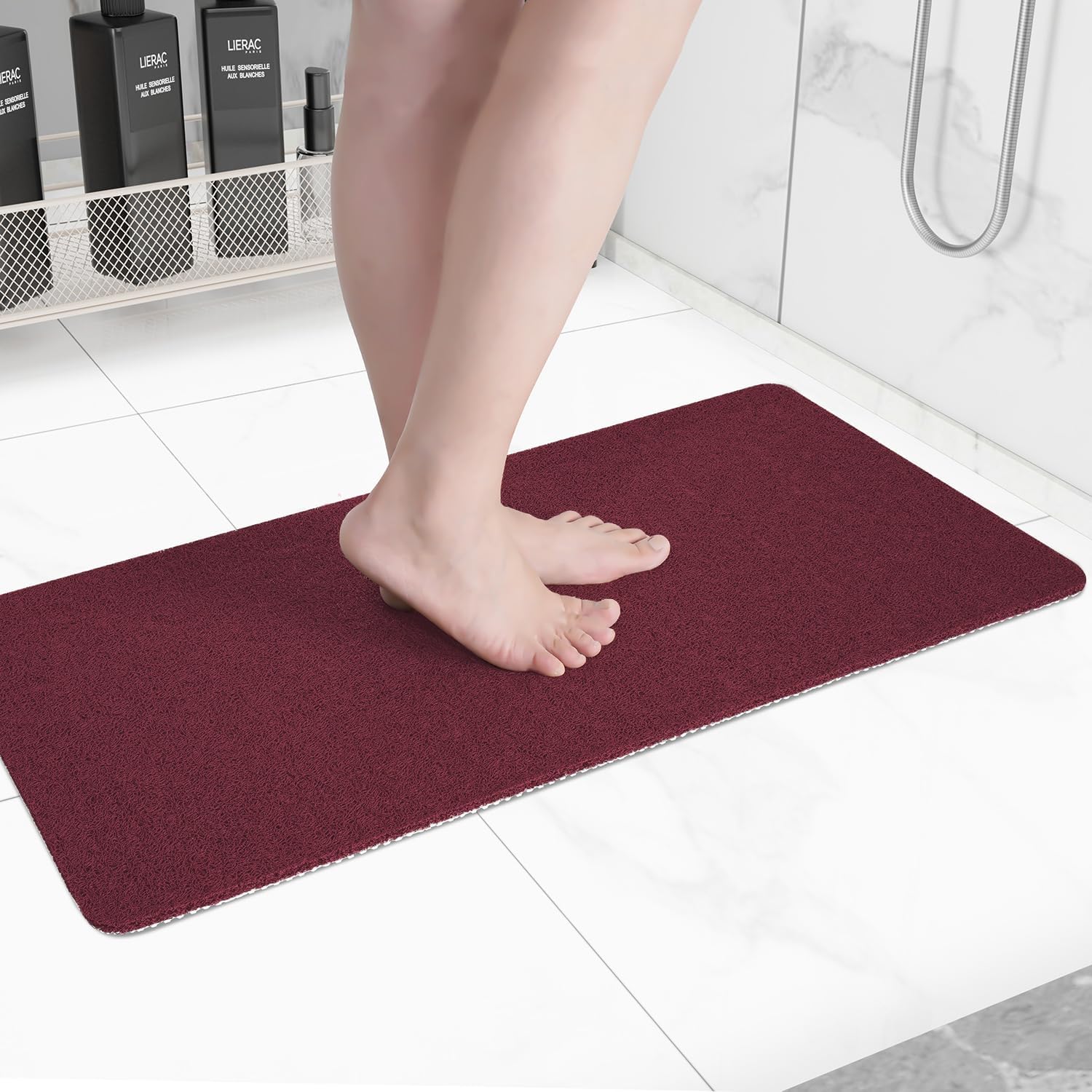Non-Slip Bathtub Mat, Special Anti Slip Shower Mat, High-Quality Fast Drying Bat...