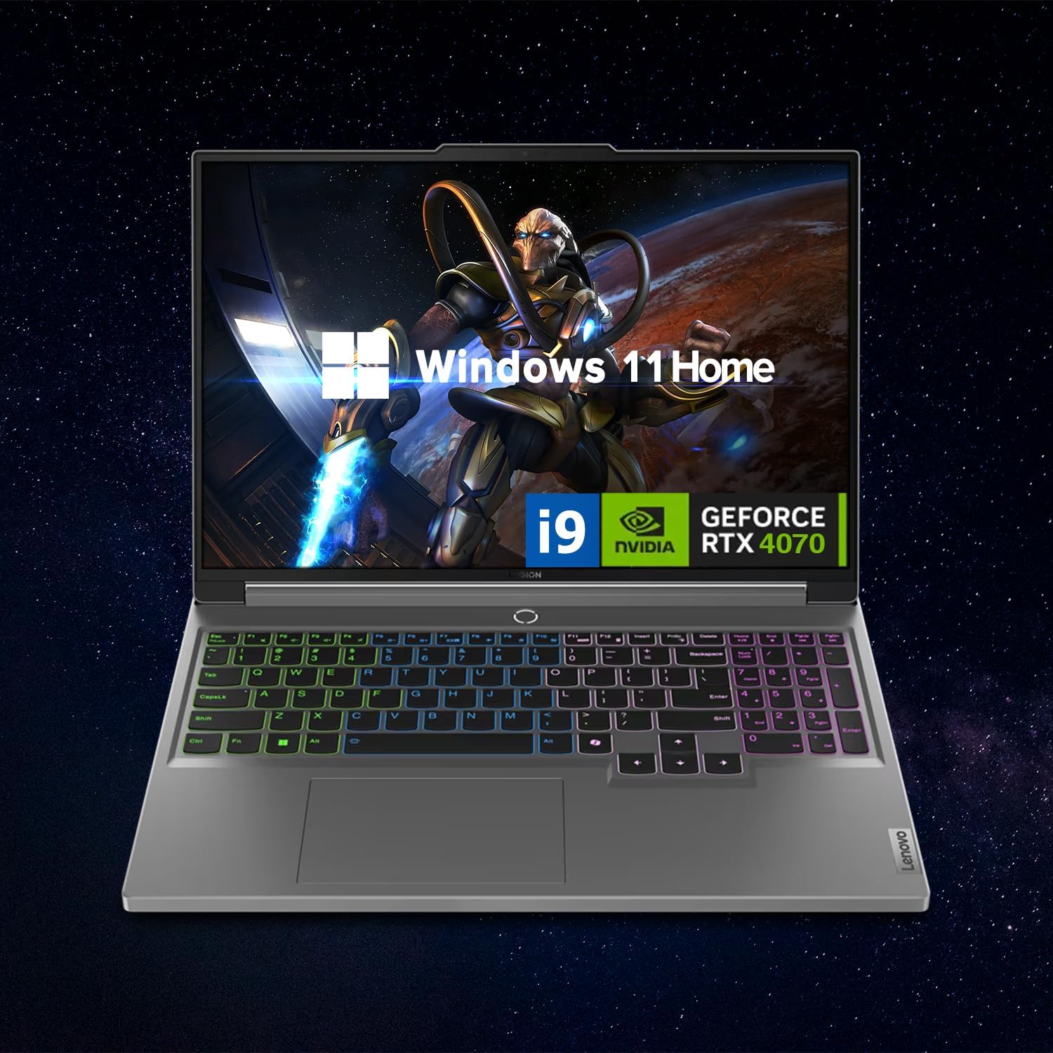 Lenovo Legion 16" QHD+ i9 RTX 4070 Gaming Laptop, 16" QHD+ (2560 x 1600) 165 Hz,...