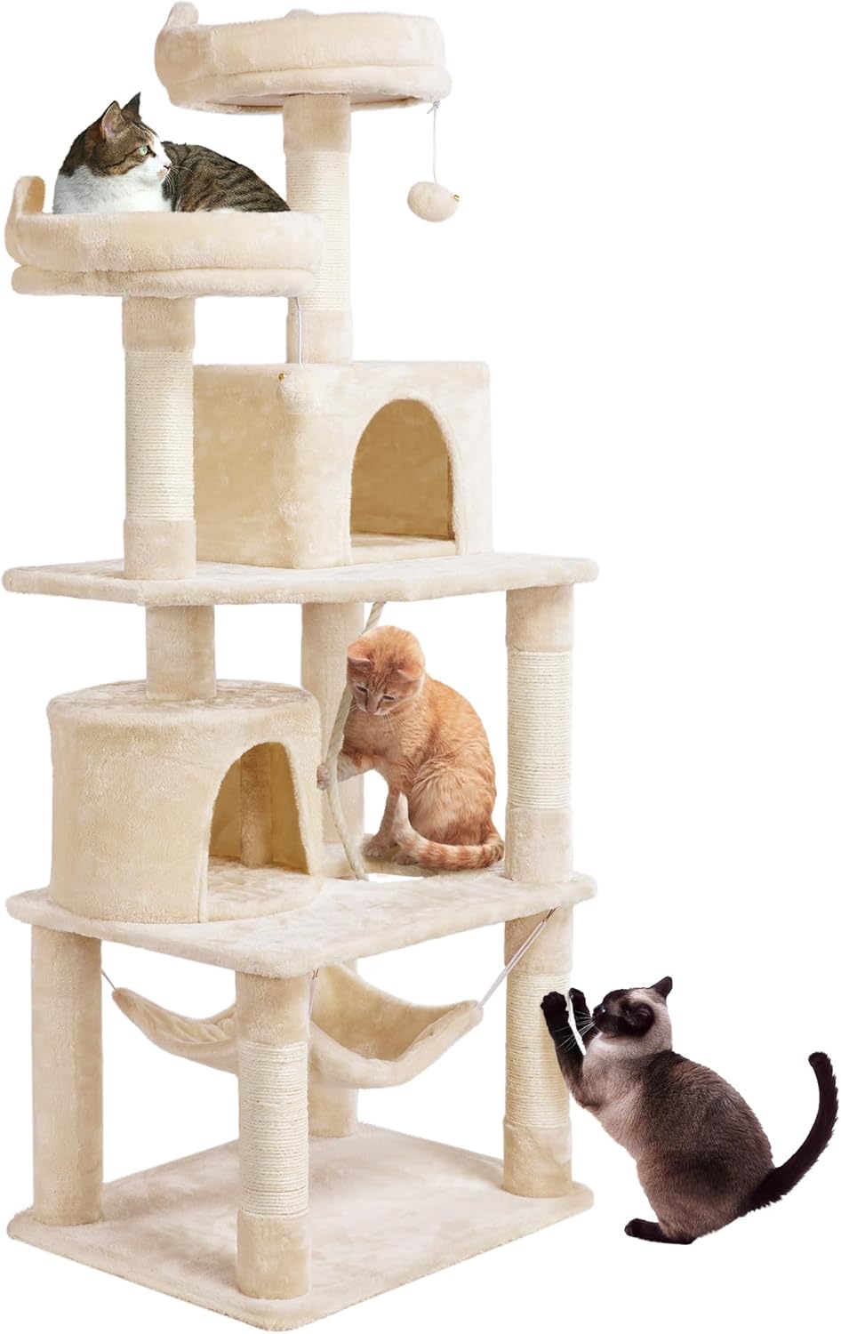 Yaheetech Multi Level Cat Tree, Special Cat Tower for Large Felines, Innovative...
