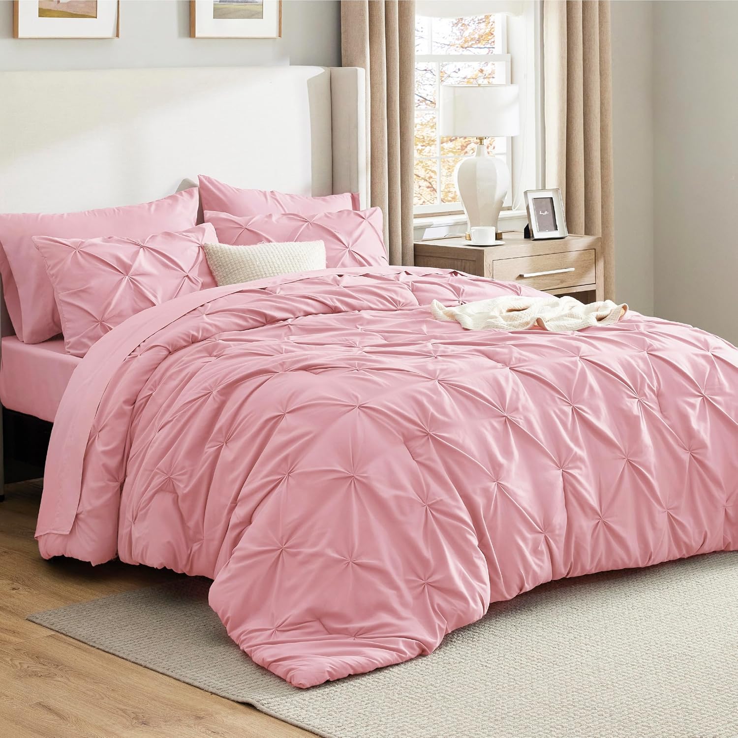 Premium Bedsure Full Comforter Set, Exquisite Bed in a Bag, Comfortable Baby Pin...