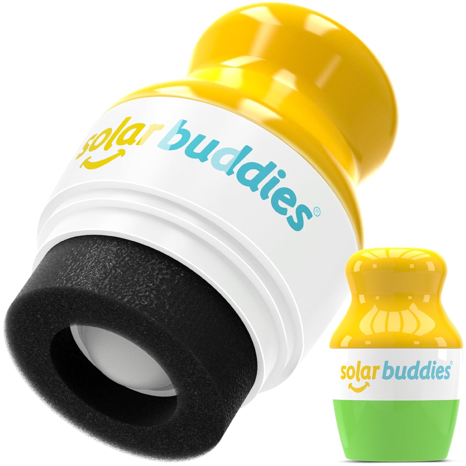 Solar Buddies Sunscreen Applicator - Single Green - Refillable Roll on Sponge Su...