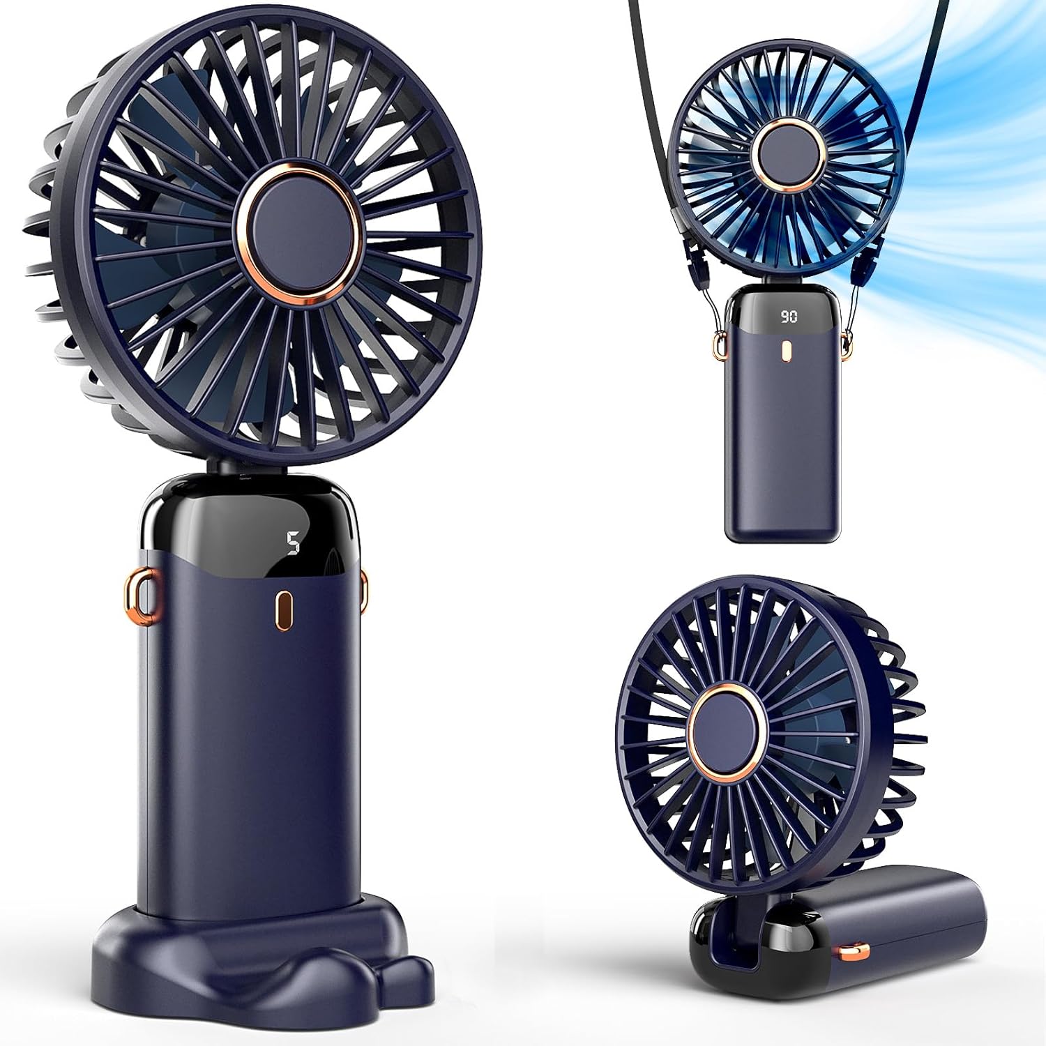 Top-Quality Koonie Portable Handheld Fan, Innovative Battery Operated Fan with B...