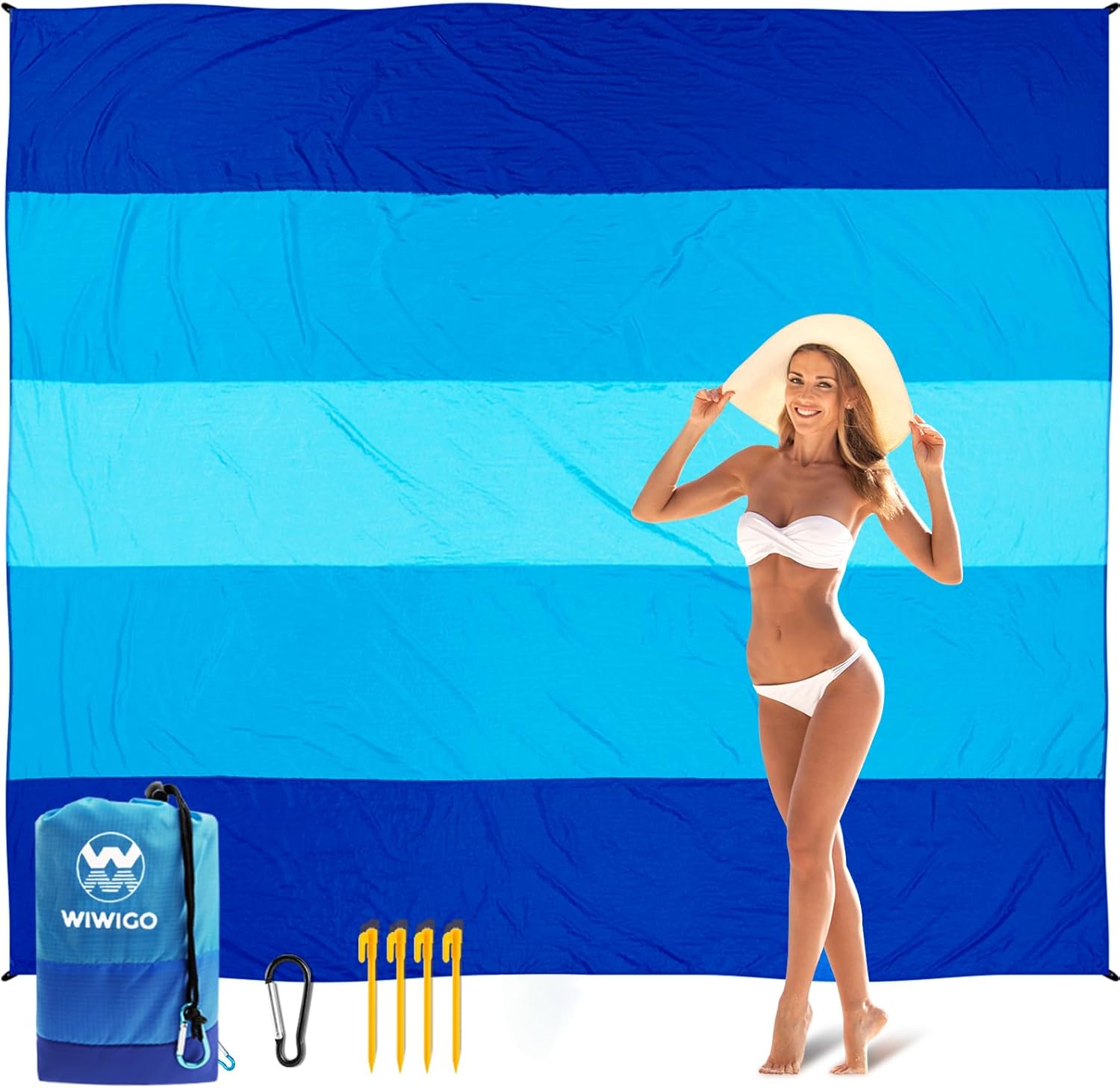 Beach Blanket, Unique Sandproof Beach Mat for Outdoor Activities, High-Quality P...