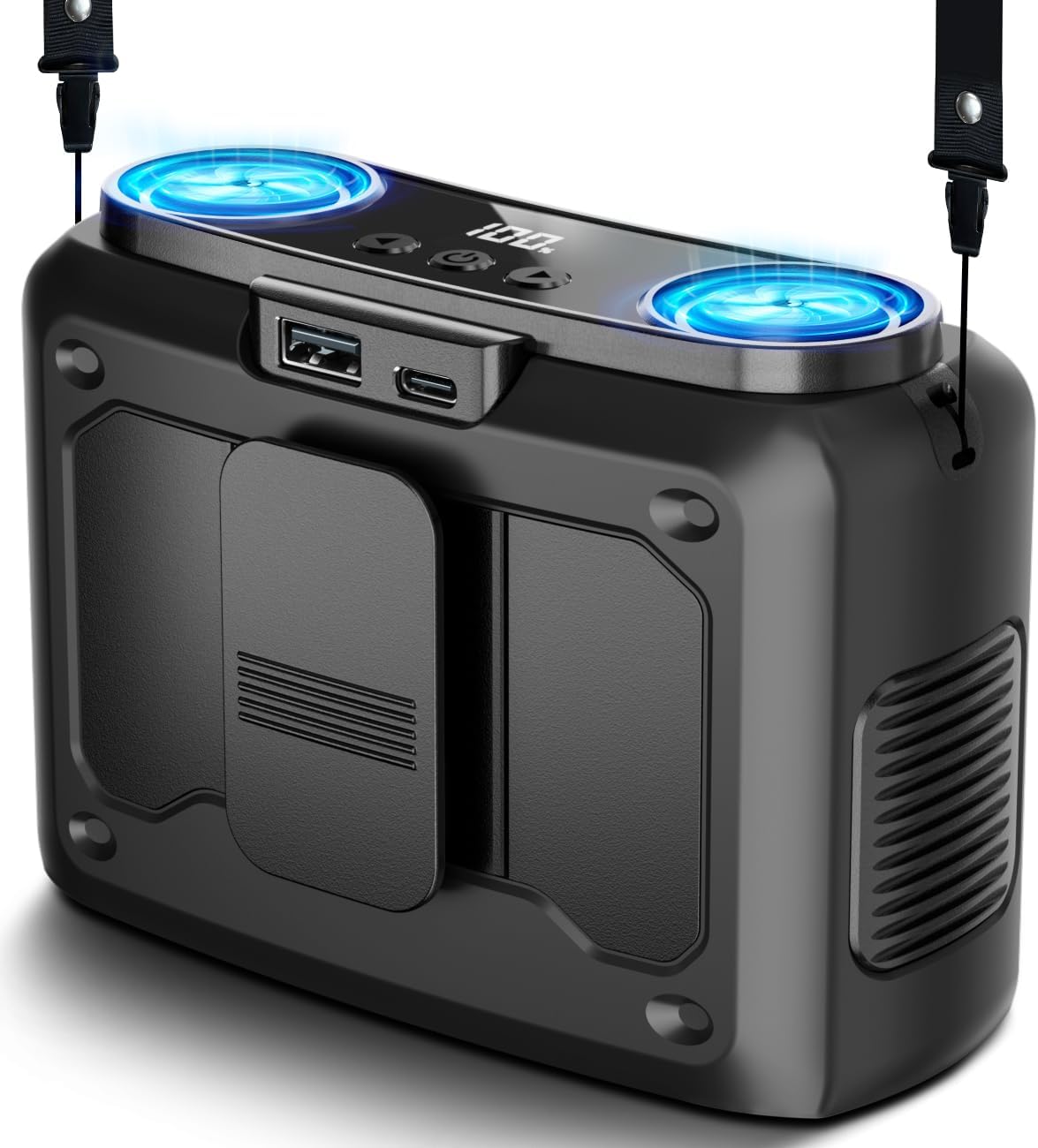 20000mAh Portable Fan, High-Speed Dual Motor Fan with 200% Powerful Airflow, Spe...