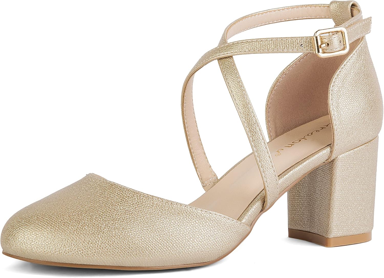 Greatonu Women's Court Shoes, Special Mid Heel Chunky Dress Sandals, Affordable...