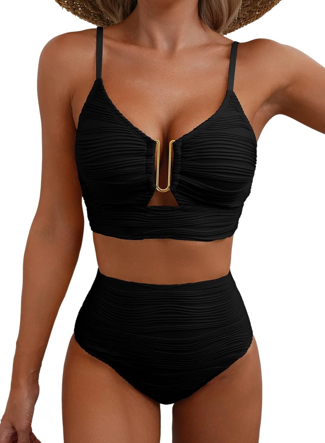 selling Herseas 2 Piece Swimsuit, Special Bikini Set with U-Wire Cutout, Innovat...