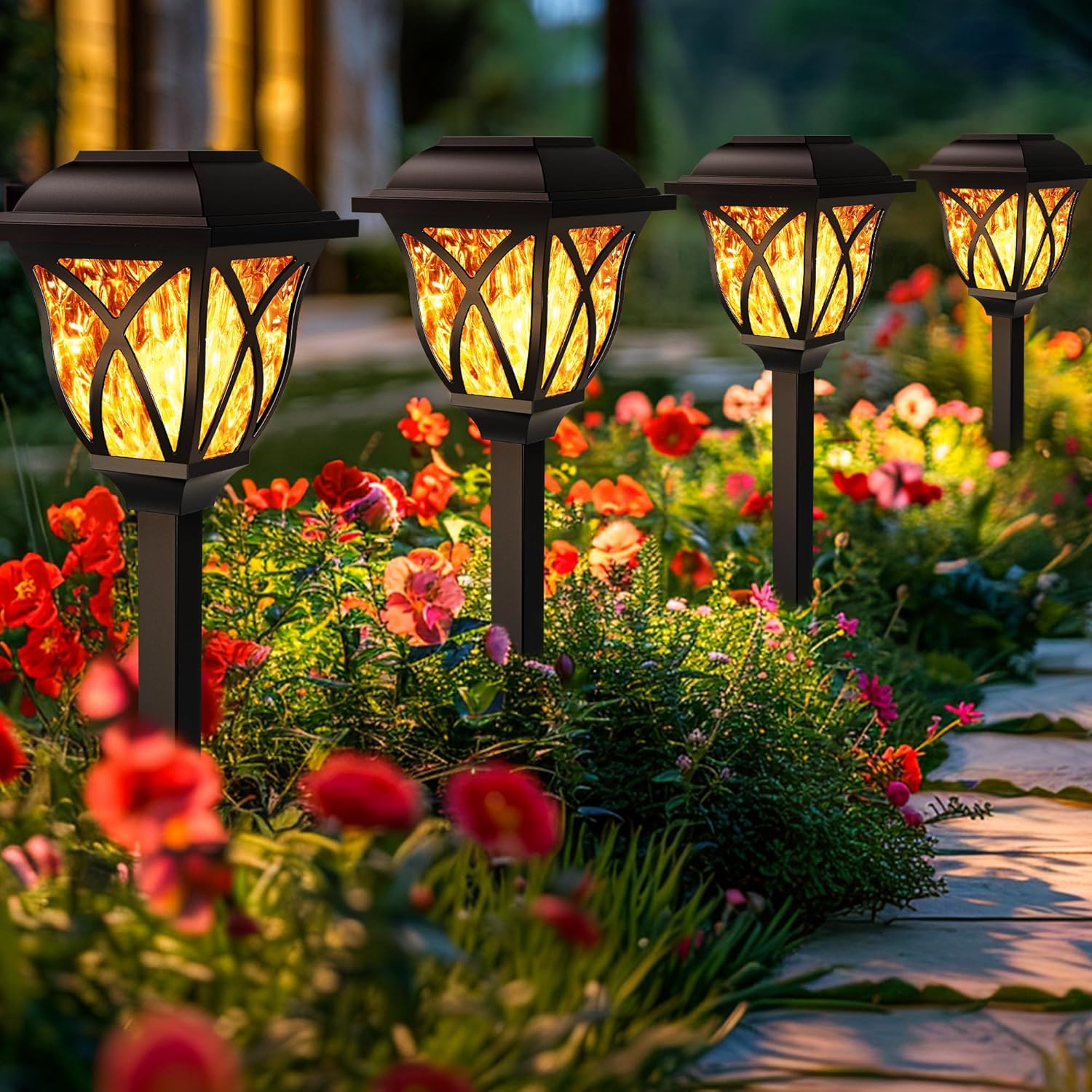 GIGALUMI Garden Solar Lights, Special LED Solar Lights Waterproof Design, Innova...
