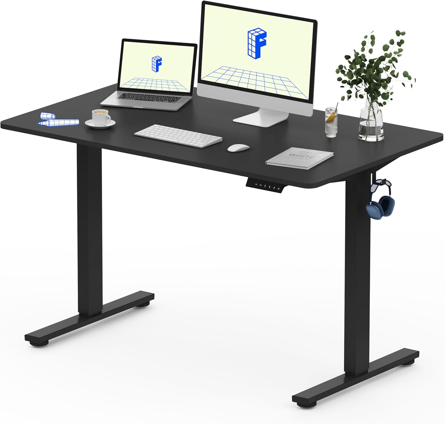 FLEXISPOT Essential Electric Standing Desk, High-Quality Adjustable Standing Des...