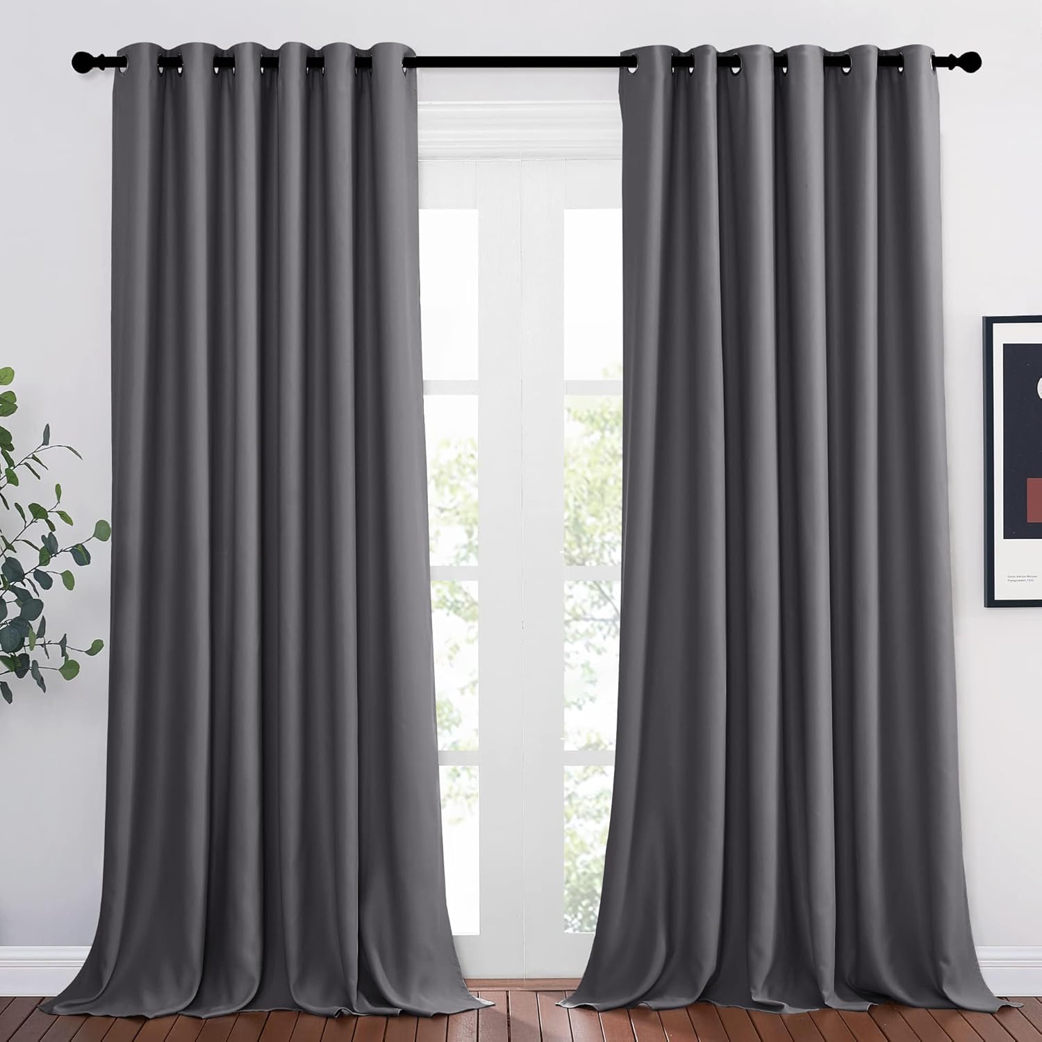 PONY DANCE Divider, Special Blackout Thermal Curtains, Innovative Extra Wide Cur...