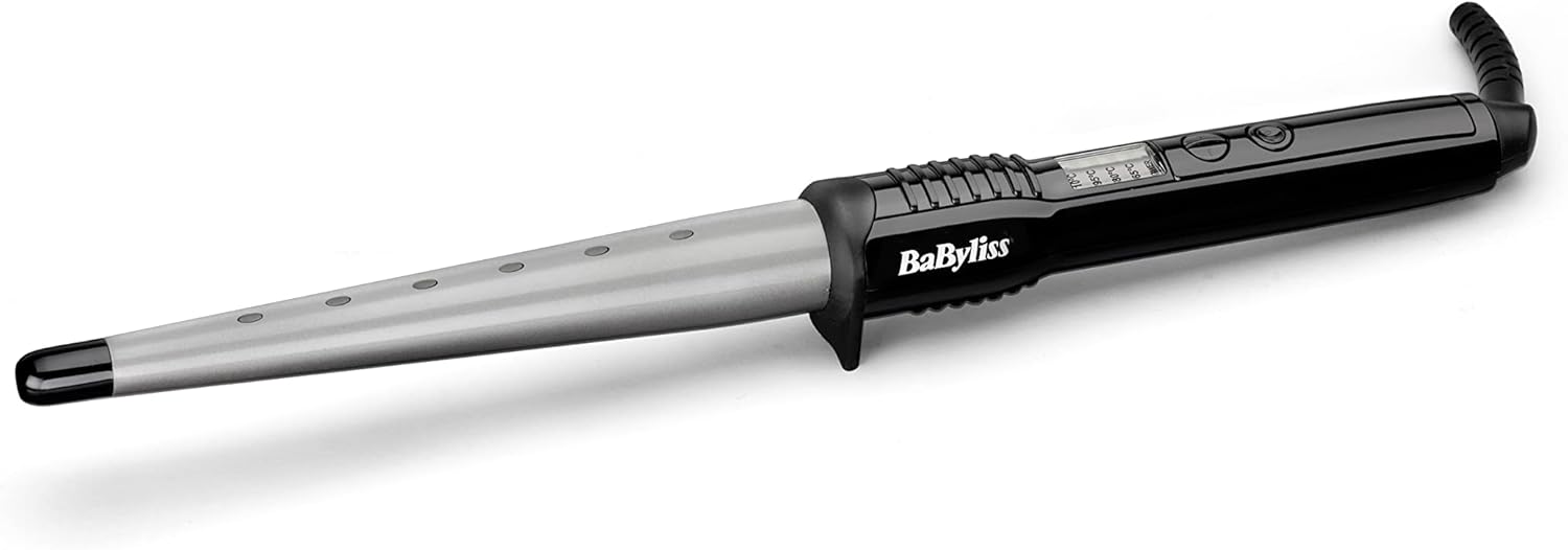 BaByliss Ceramic Curling Wand Pro - 13-25mm Hair Curler for Natural Waves and Cu...