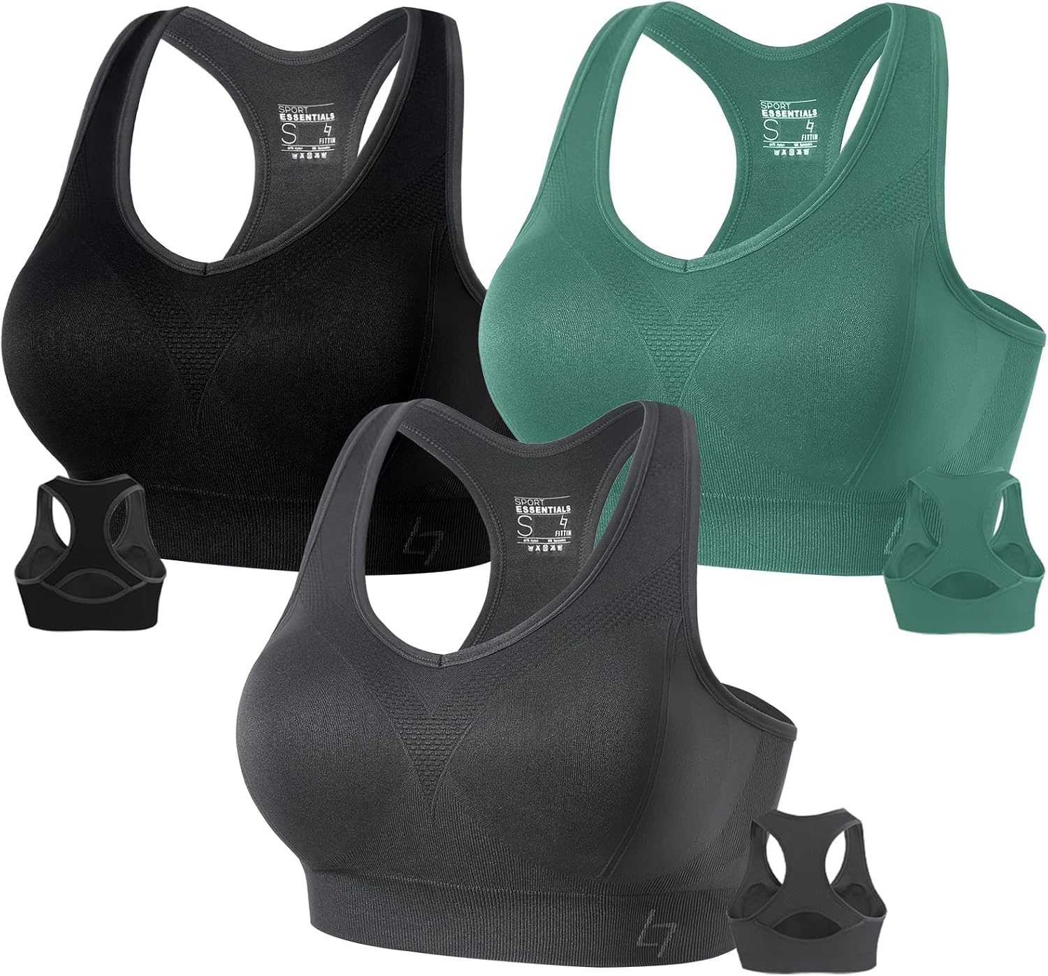 Top-Rated FITTIN Racerback Sports Bras, Exceptional Sports Bras for Women, Premi...