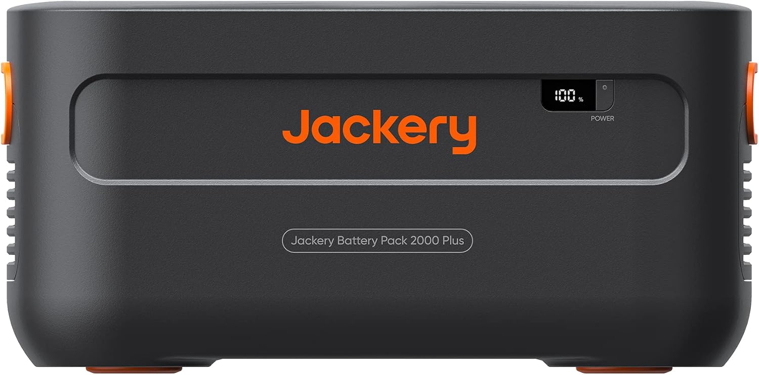 Jackery Expansion Pack 2000 Plus, 2042Wh LiFePO4 Battery for Portable Power Stat...