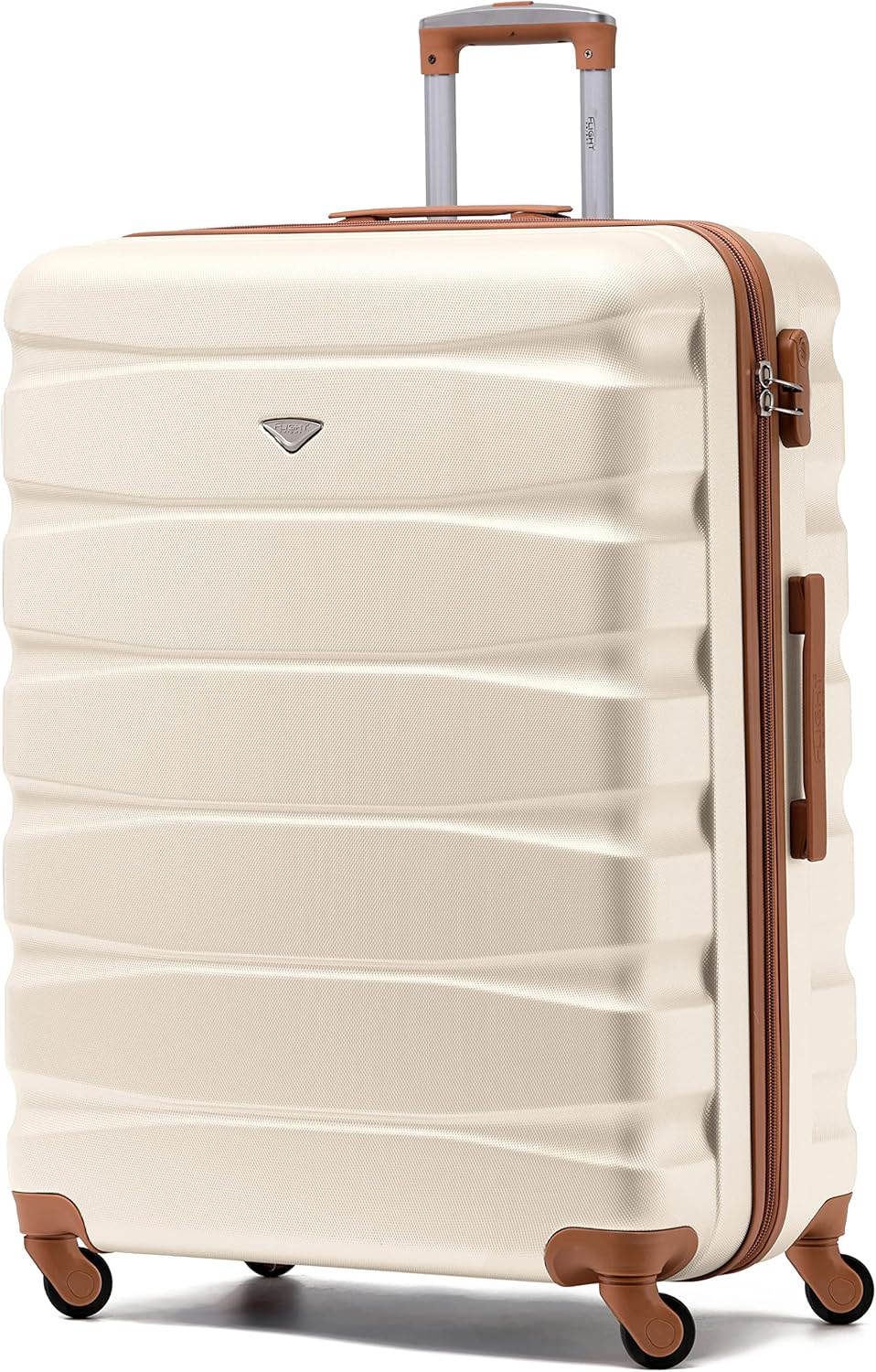 Flight Knight Lightweight 4 Wheel ABS Hard Case Extra Large Suitcase Approved fo...