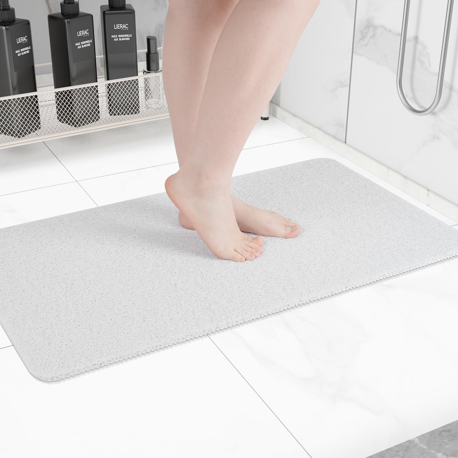 High-Quality Non-Slip Bathtub Mat, Elegant Anti Slip Shower Mat, Quick-Drying Ba...