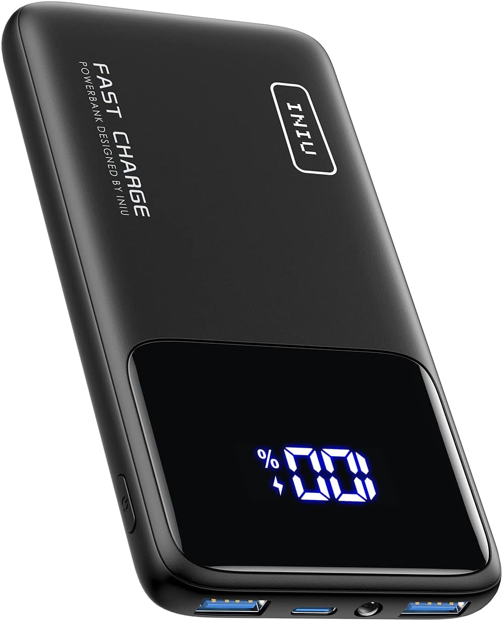 INIU Power Bank, 10000mAh Slimmest Fast Charging Portable Charger, 22.5W Battery...