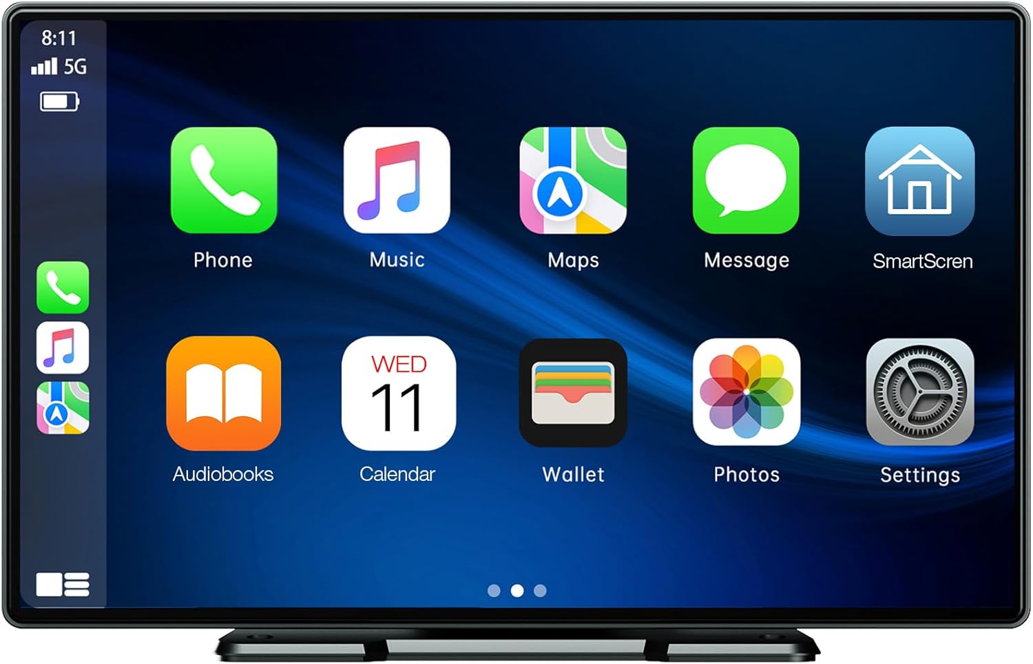 LAMTTO 9 Inch Wireless Car Stereo with Apple Carplay and Android Auto,Portable T...