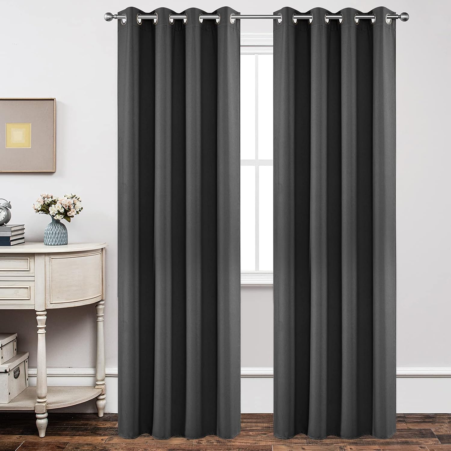 Joydeco Blackout Curtains 95 Inch for Bedroom, Thermal Insulated 52 x 95 Long Cu...
