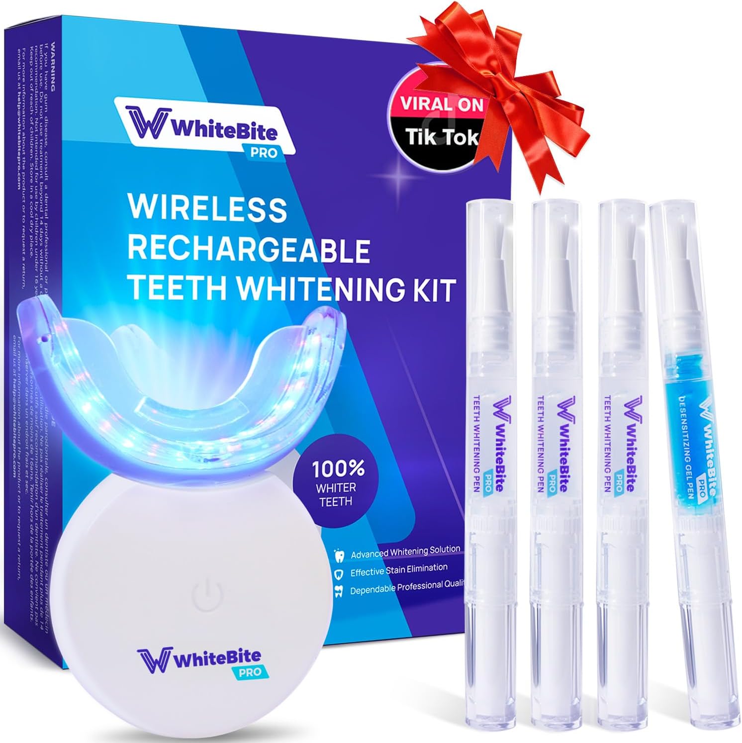 Whitebite Pro Teeth Whitening Kit, Special Teeth Whitening Solution Safe for Sen...