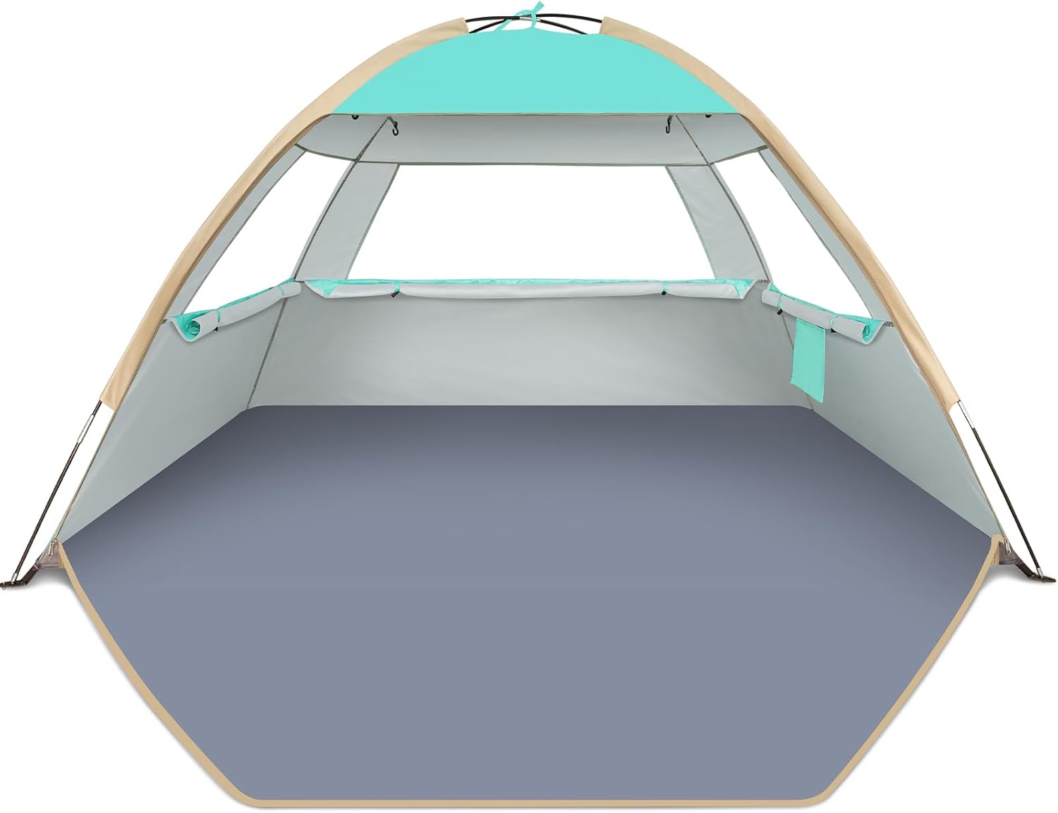 Gorich Beach Tent Sun Shelter for 3/4-5/6-7/8-10 Person with UPF 50＋ UV Protect...